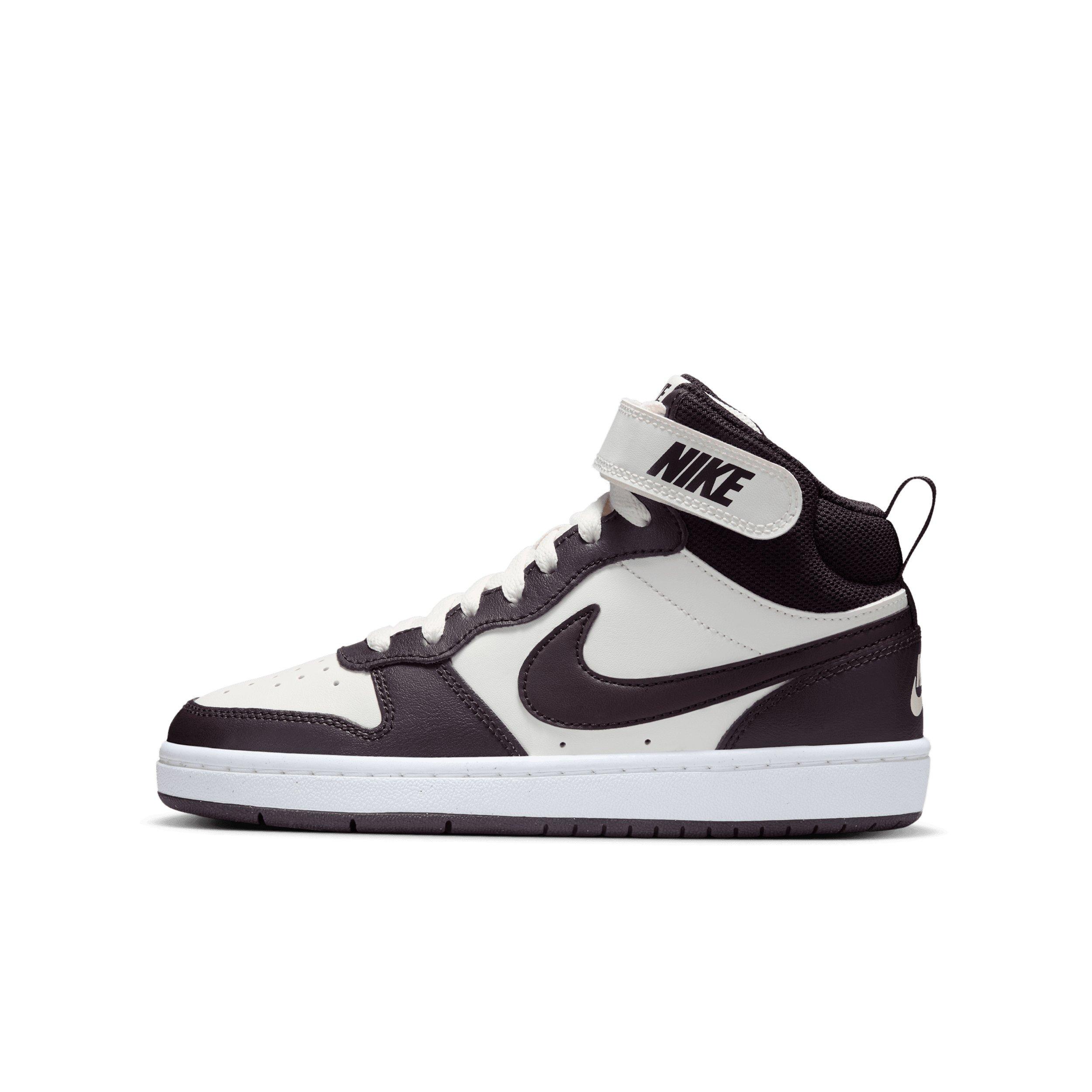 Nike Court Borough Mid 2 Grade School Boys' "Sail/White/Burgundy Ash" Shoe