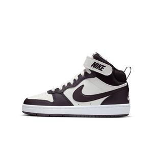 Nike Court Borough Mid 2 "Sail/White/Burgundy Ash" Grade School Boys' Shoe