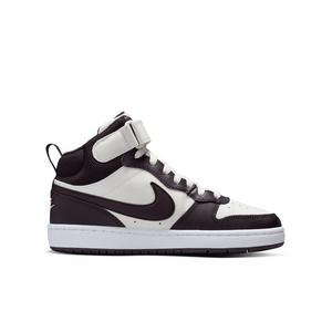 Nike Court Borough Mid 2 "Sail/White/Burgundy Ash" Grade School Boys' Shoe