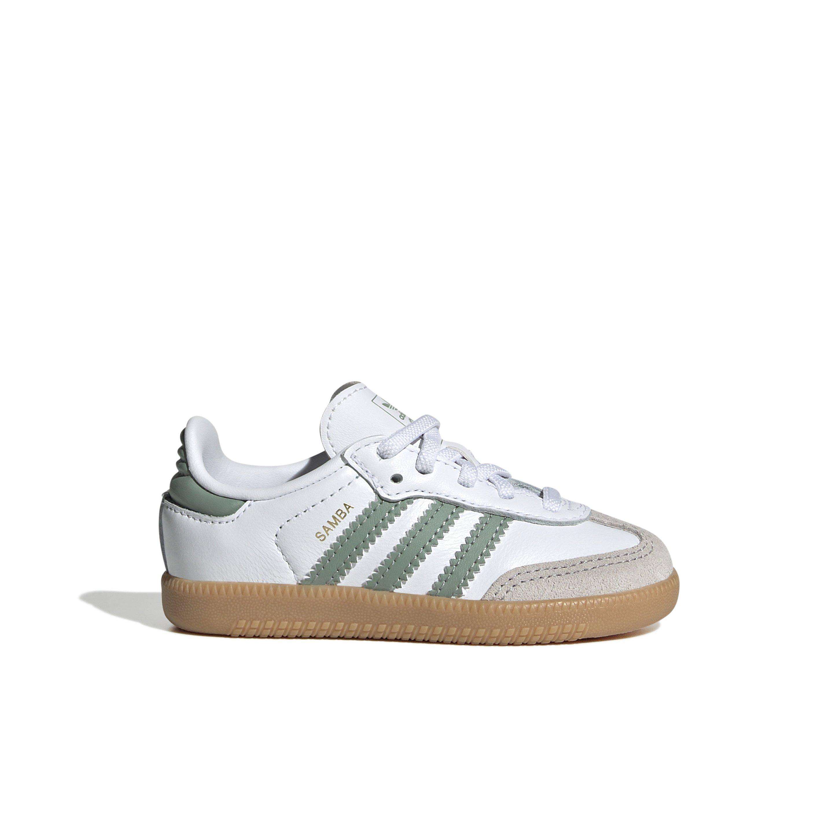 adidas Originals Samba OG "Ftwr White/Silver Green/Gum 3" Infant Boys' Shoe - WHITE/GREEN/GUM