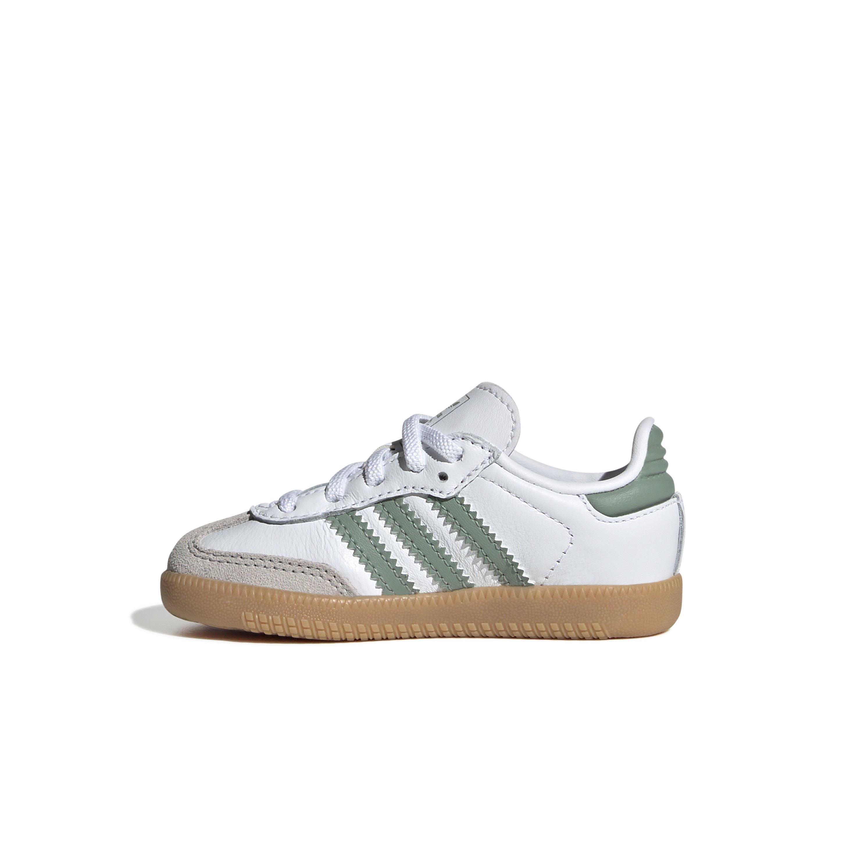 adidas Originals Samba OG Infant Boys' "Ftwr White/Silver Green/Gum 3" Shoe