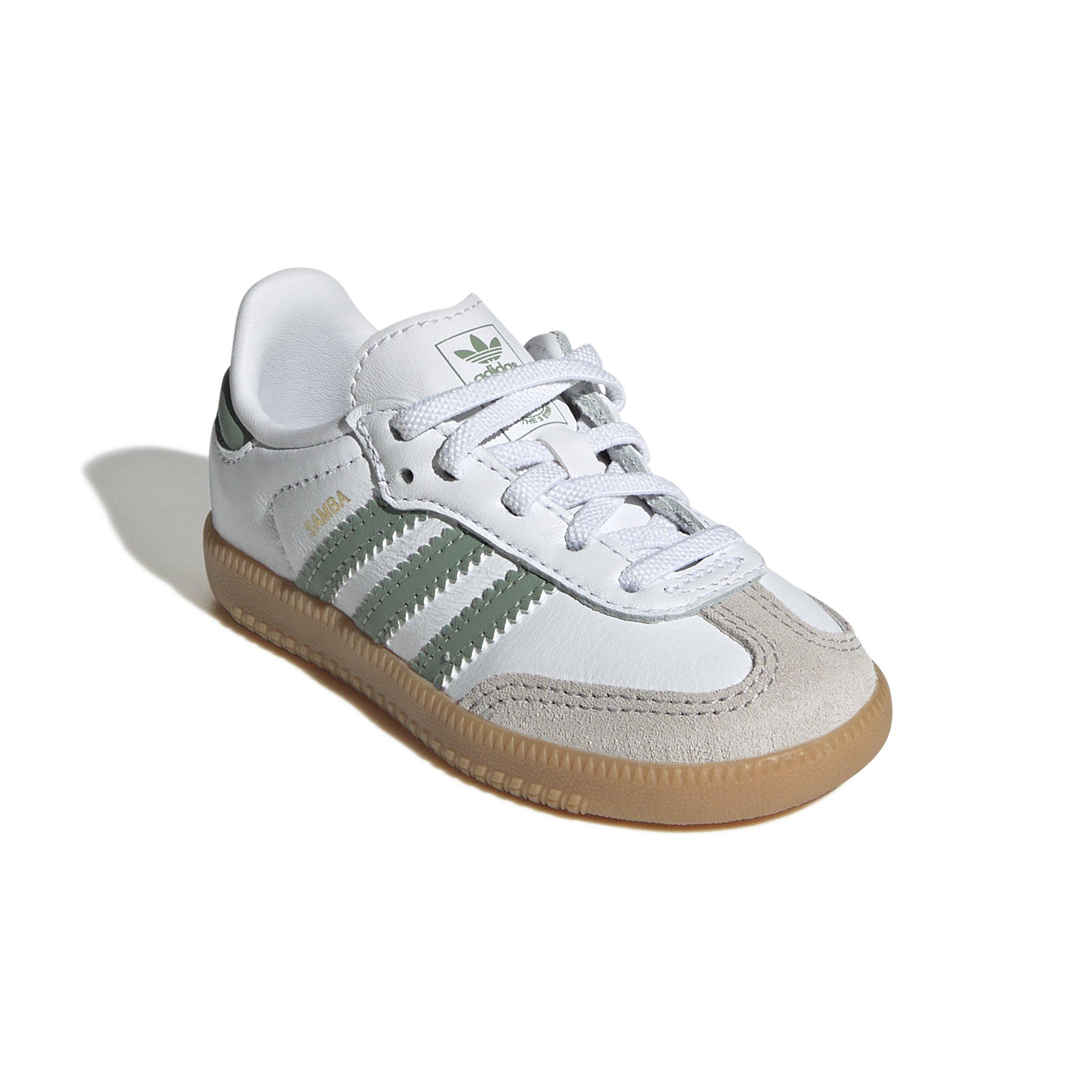 adidas Originals Samba OG Infant Boys' "Ftwr White/Silver Green/Gum 3" Shoe