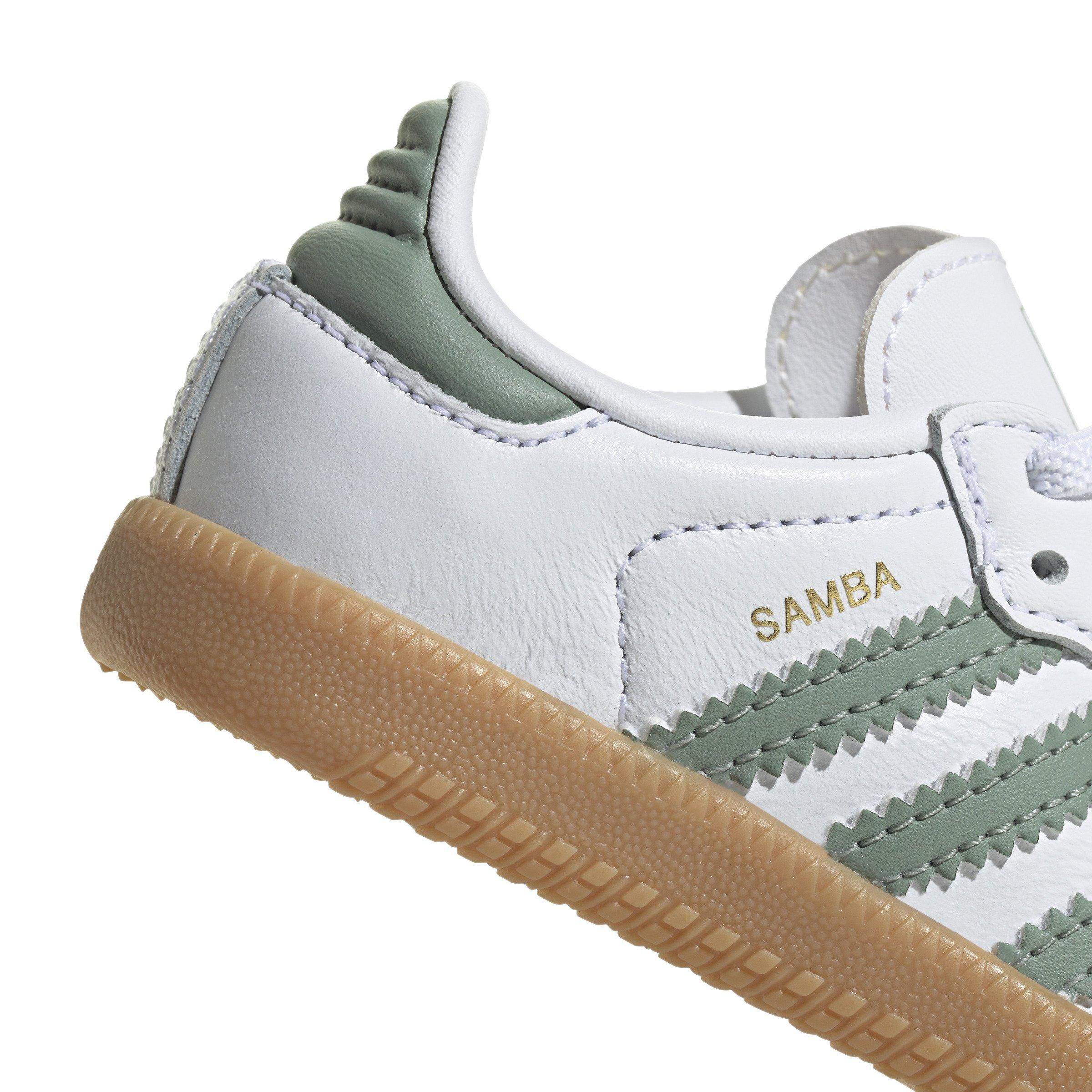 adidas Originals Samba OG Infant Boys' "Ftwr White/Silver Green/Gum 3" Shoe