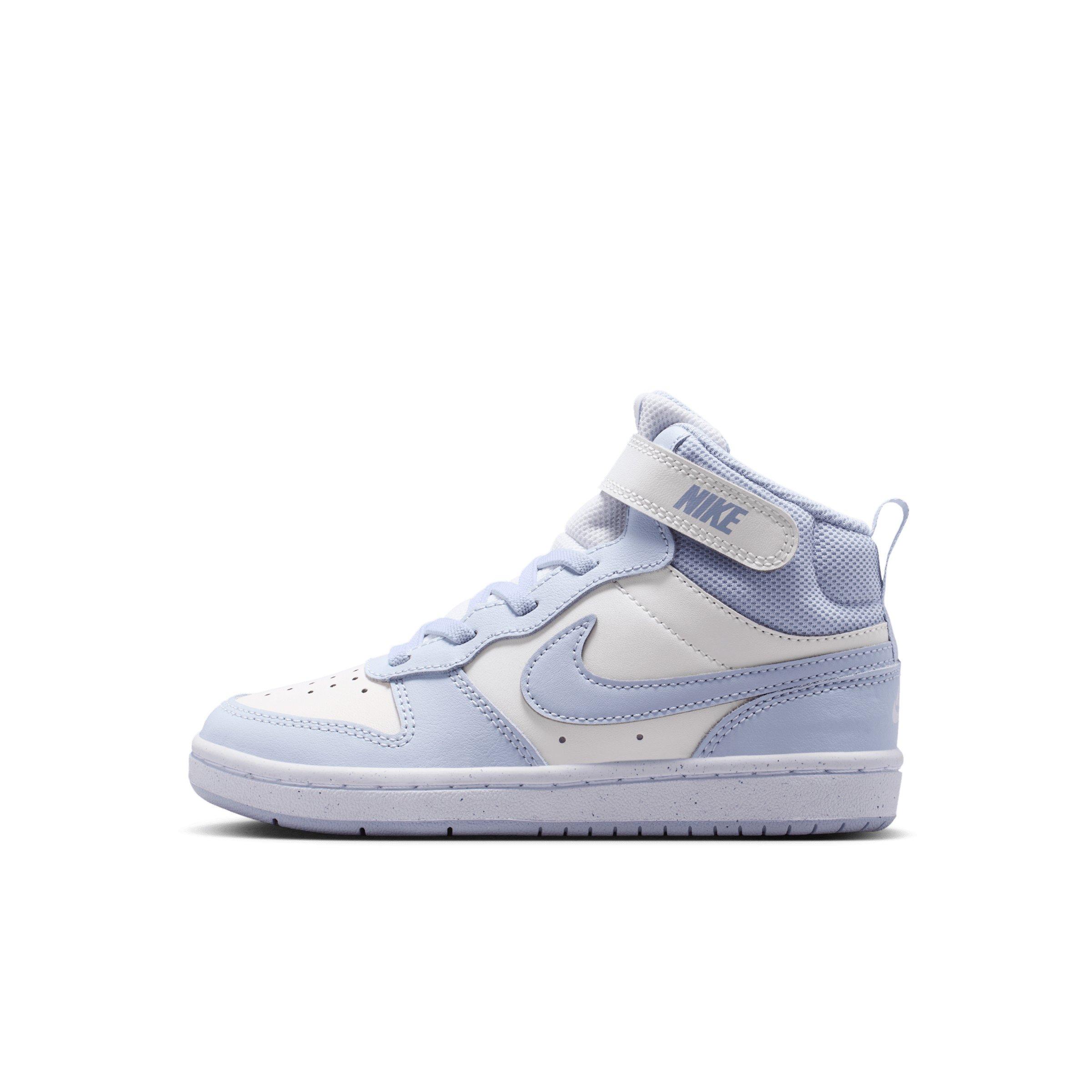Nike Court Borough Mid 2 Preschool Boys' "Platinum Tint/White/Ghost" Shoe