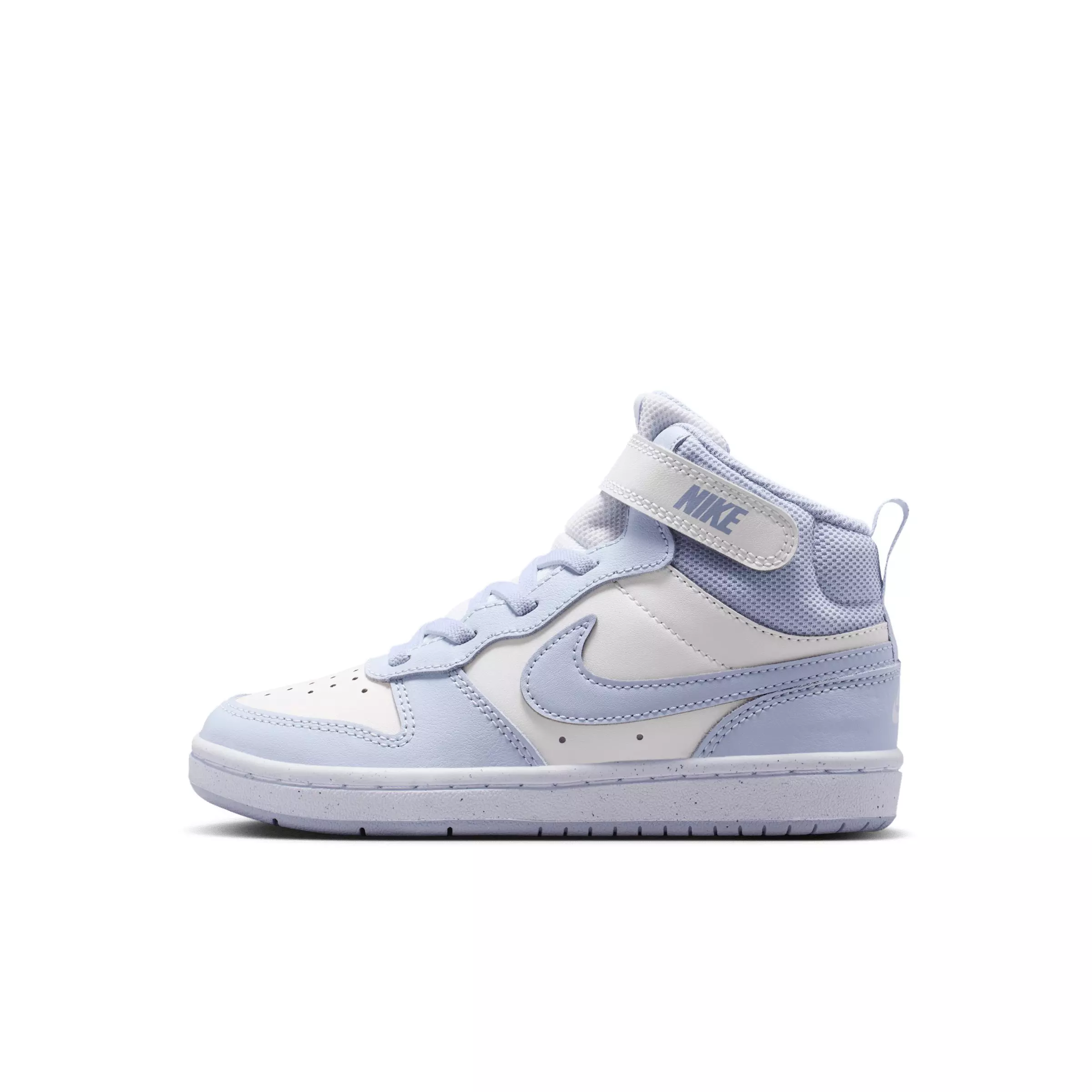 Nike Court Borough Mid 2 "Platinum Tint/White/Ghost" Preschool Boys' Shoe - PLATINUM/WHITE/GHOST