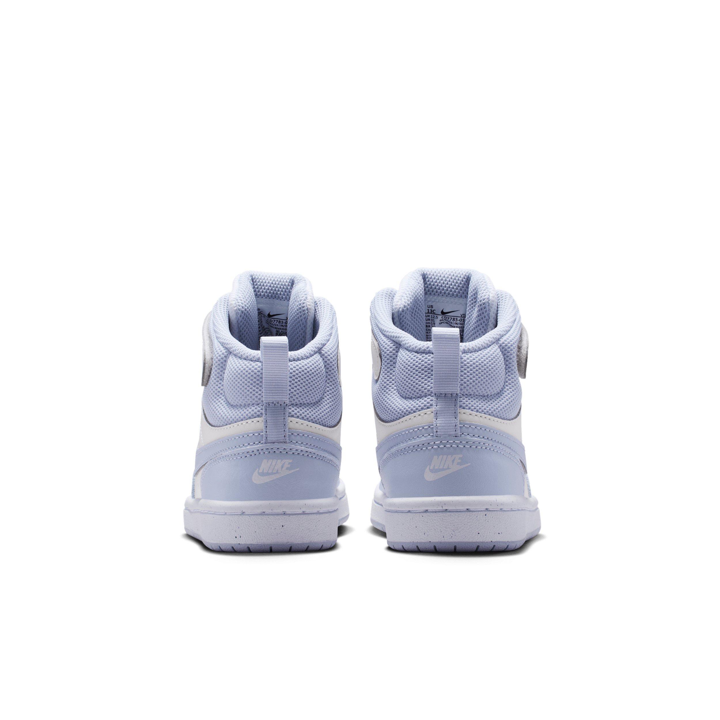 Nike Court Borough Mid 2 Preschool Boys' "Platinum Tint/White/Ghost" Shoe