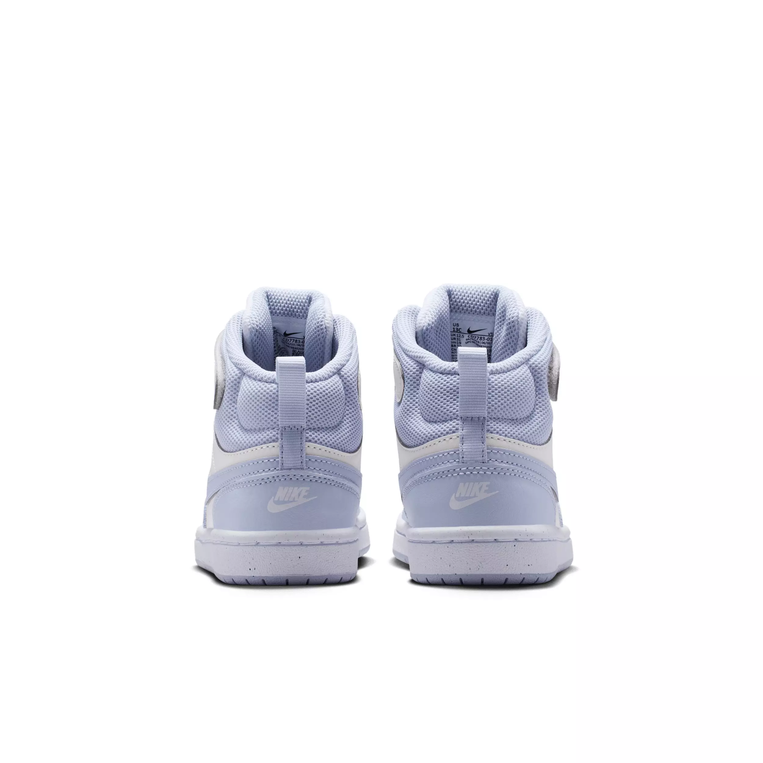 Nike Court Borough Mid 2 "Platinum Tint/White/Ghost" Preschool Boys' Shoe - PLATINUM/WHITE/GHOST