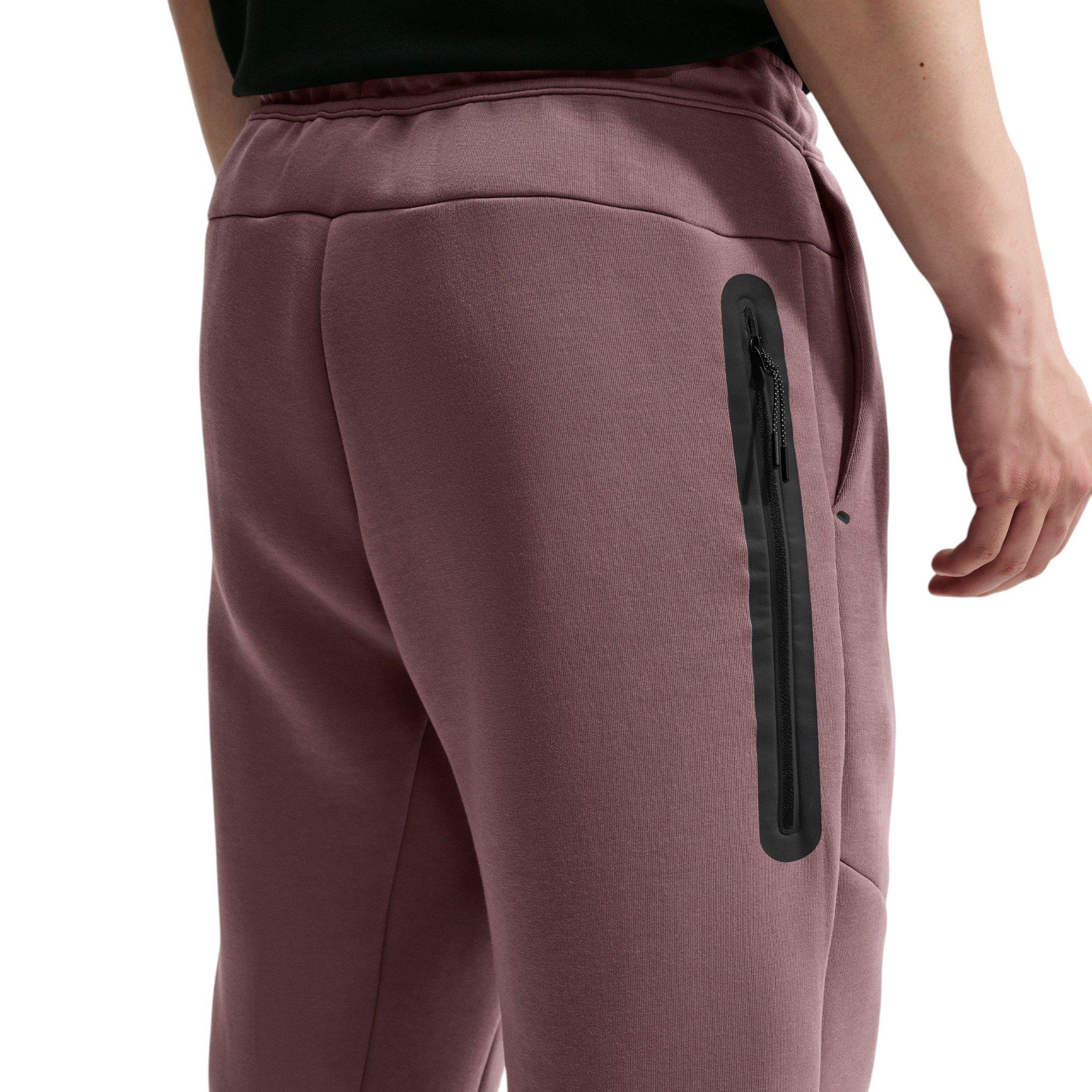 Nike Men's Tech Open-Hem Fleece Pants - PURPLE Thumbnail View 2