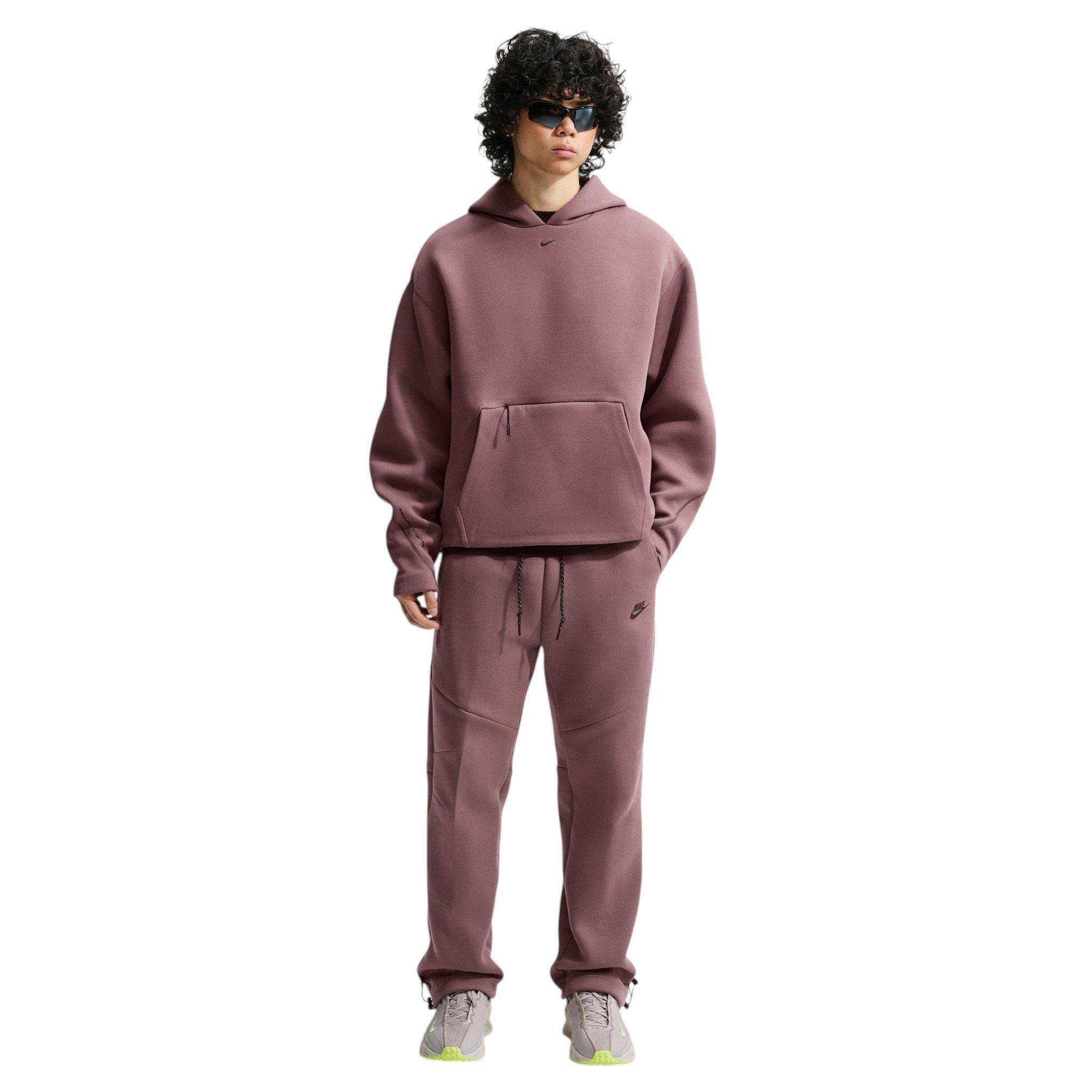 Nike Men's Tech Open-Hem Fleece Pants - PURPLE Thumbnail View 5