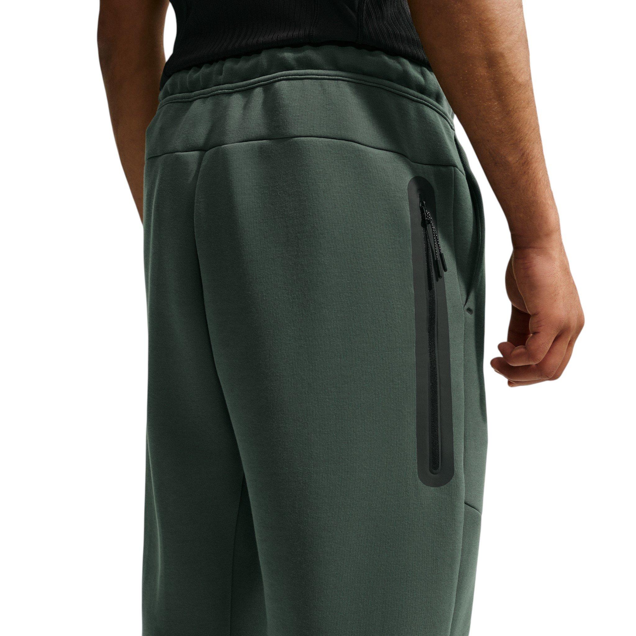 Nike Men's Tech Open-Hem Fleece Pants - GREEN