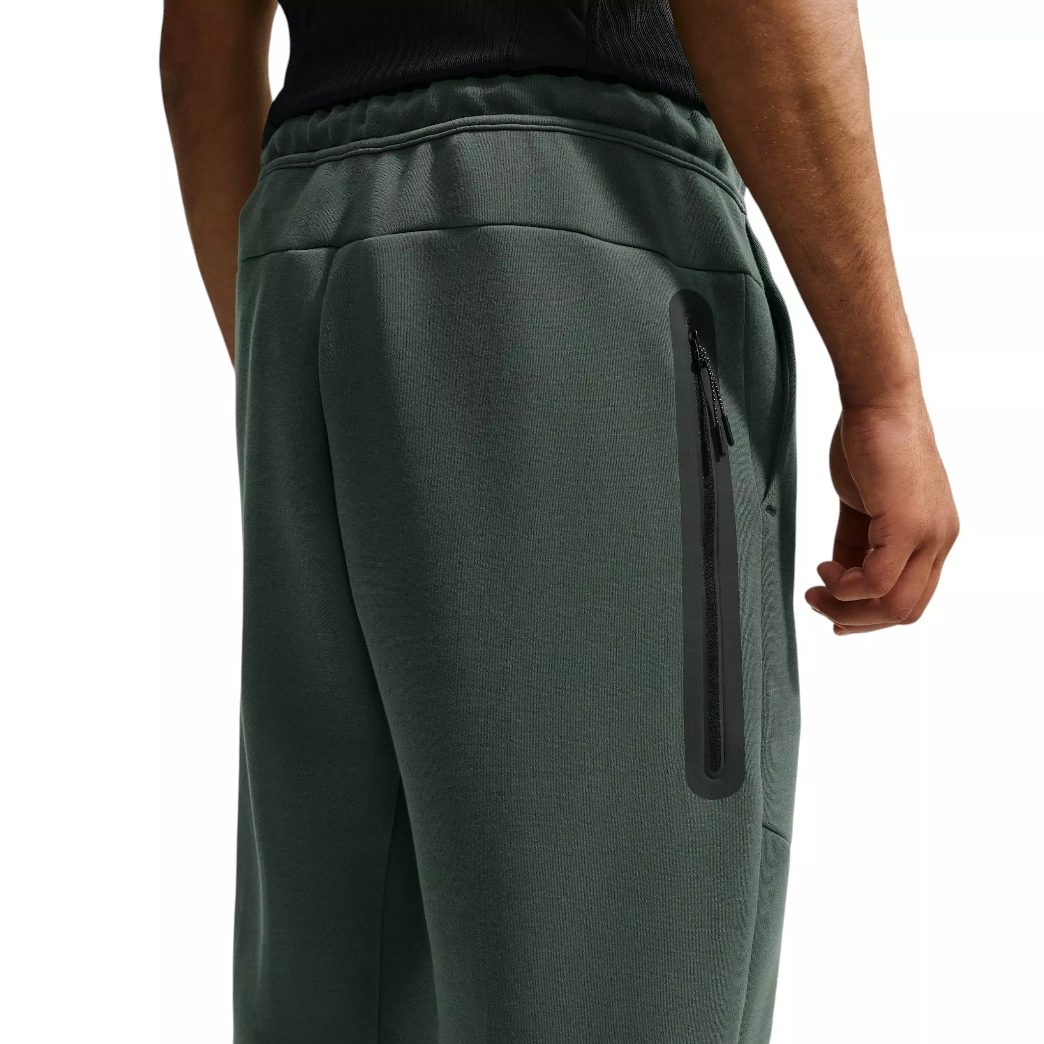 Nike Men's Tech Open-Hem Fleece Pants - GREEN