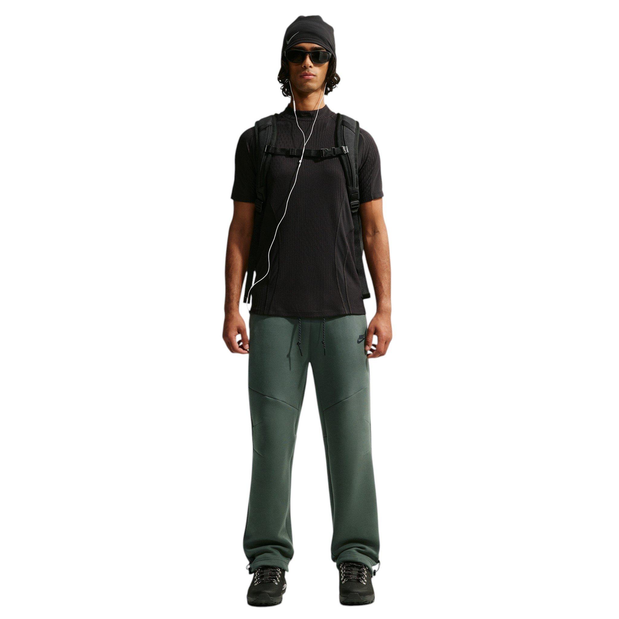 Nike Men's Tech Open-Hem Fleece Pants - GREEN