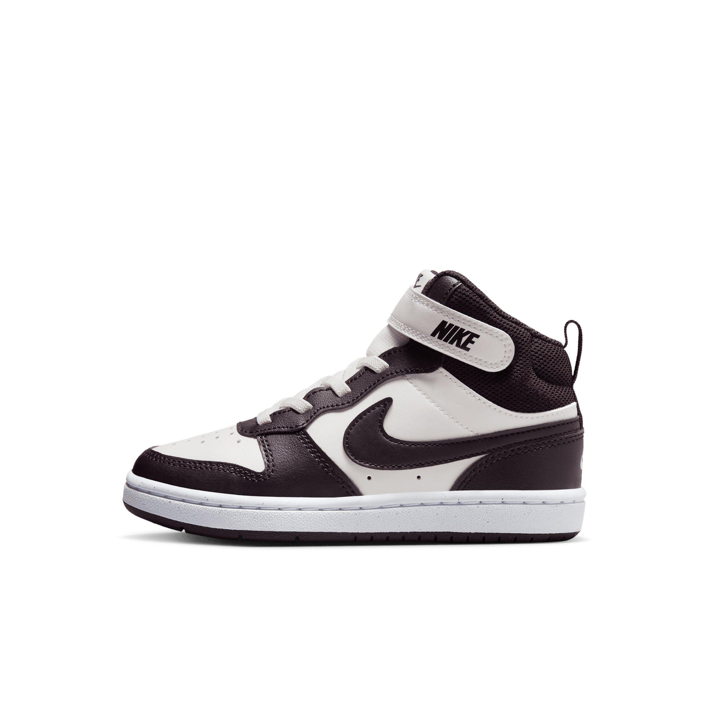 Nike Court Borough Mid 2 Preschool Boys' "Sail/White/Burgundy Ash" Shoe
