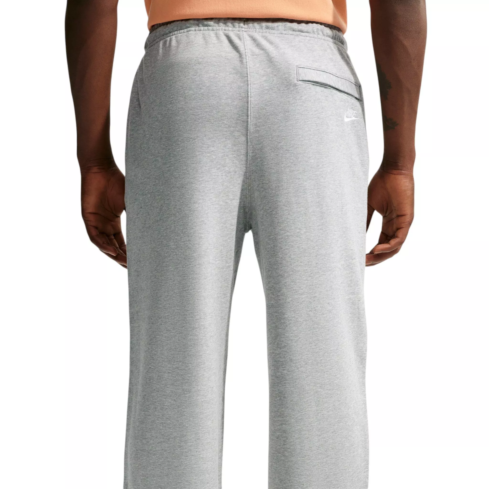 Nike Men's Sportswear Club Open-Hem French Terry Pants - GREY