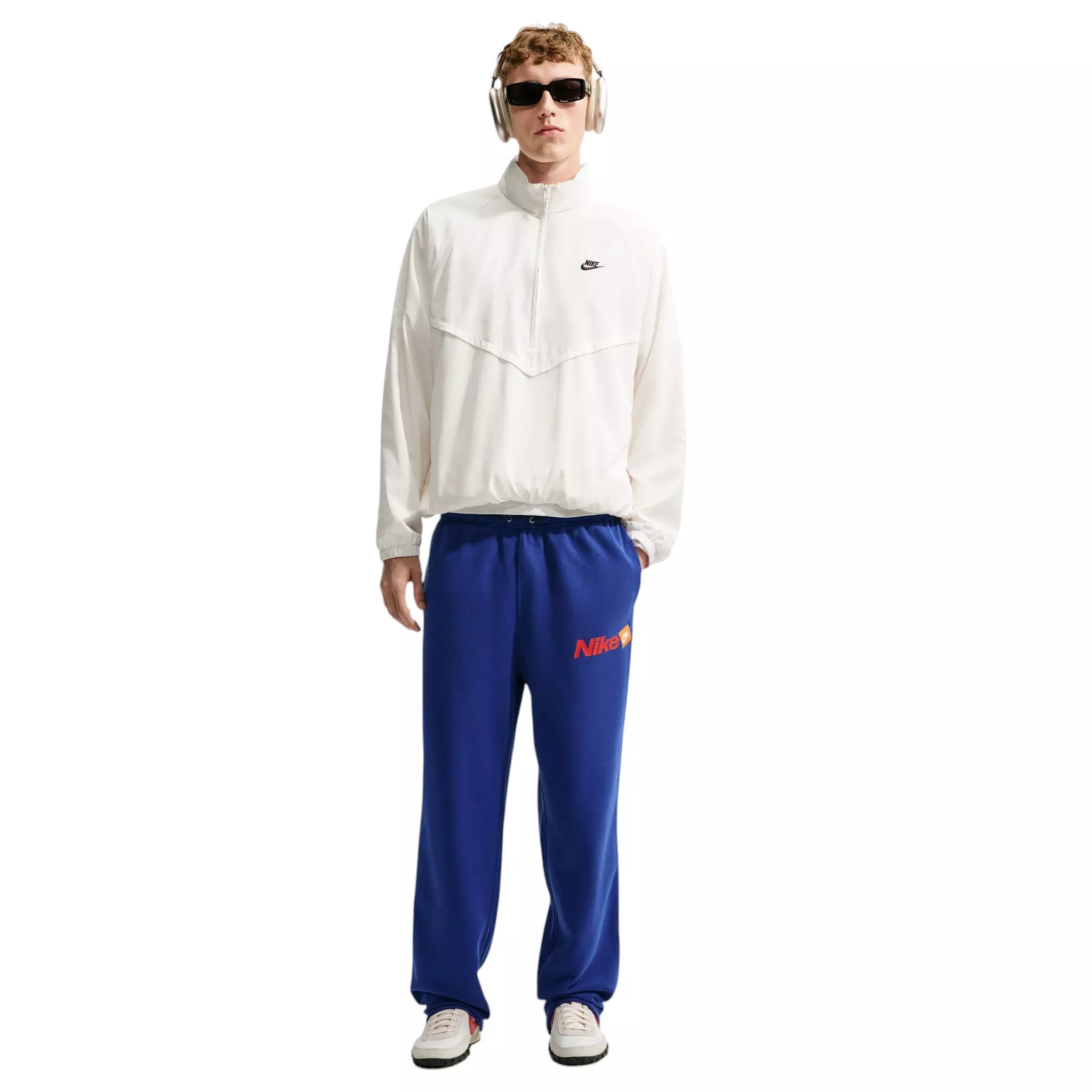Nike Men's Sportswear Club Open-Hem French Terry Pants - BLUE
