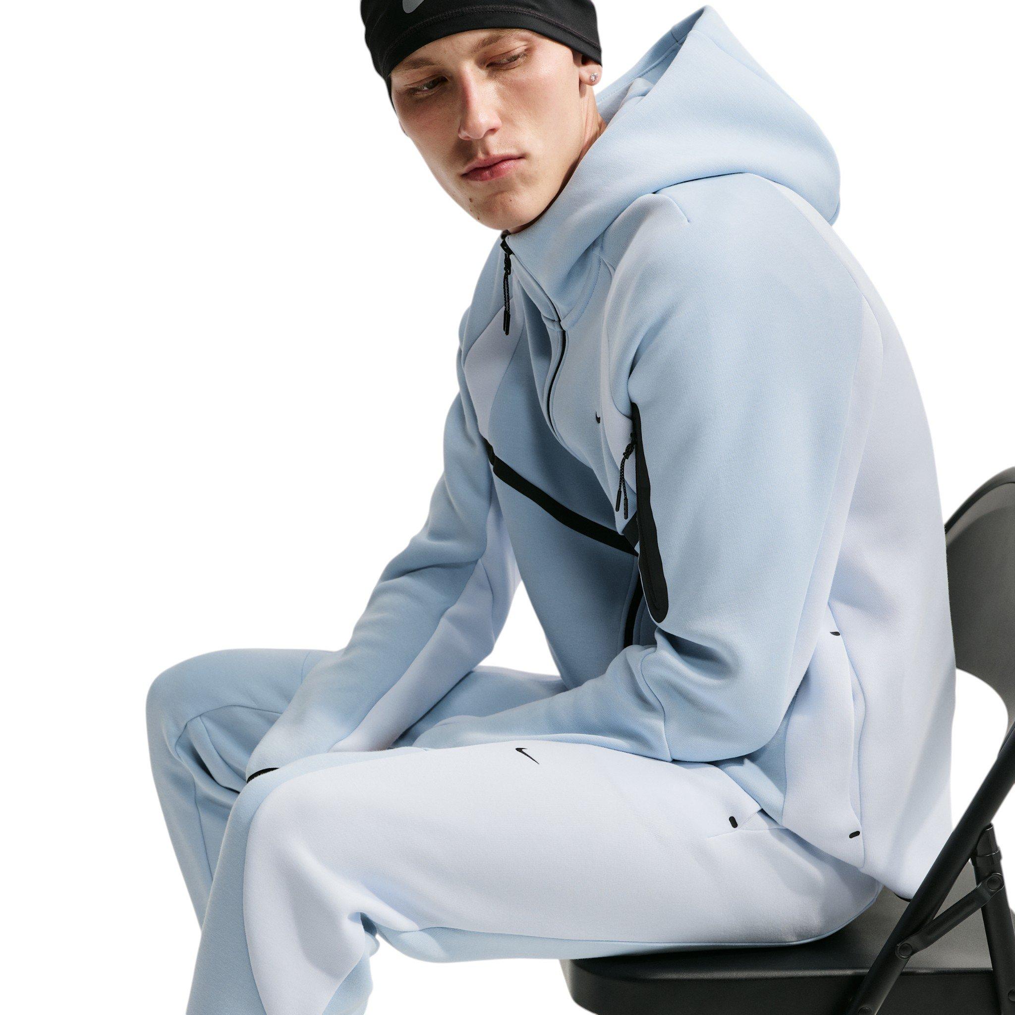 Nike Men's Tech Fleece Color-Block Joggers - BLUE Thumbnail View 3