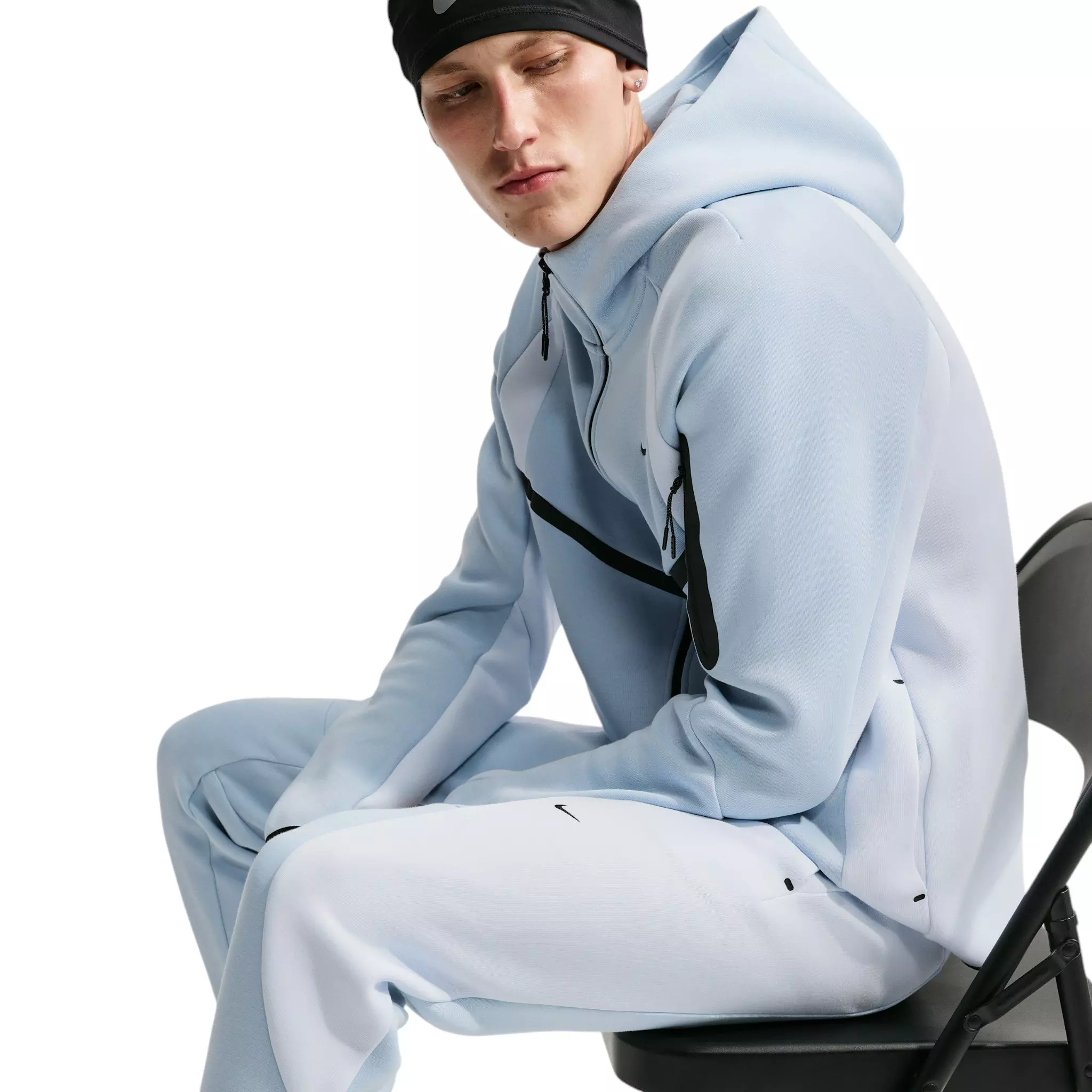 Nike Men's Tech Fleece Color-Block Joggers - BLUE