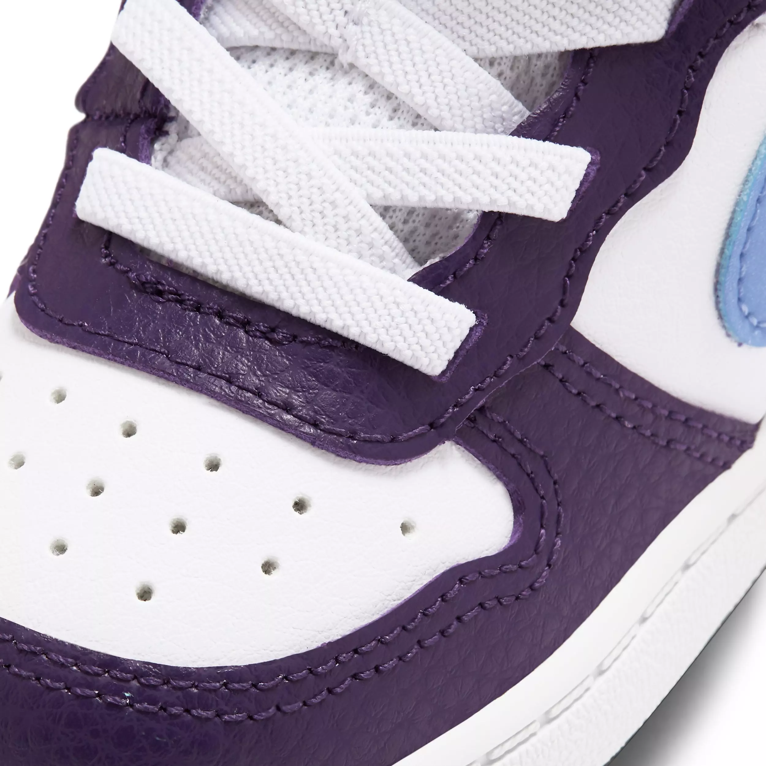 Nike Court Borough Mid 2 "White/Eggplant/Active Fuchsia/Royal Pulse" Infant Boys' Shoe - WHITE/EGGPLANT/FUCHSIA/ROYAL