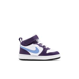 Nike Court Borough Mid 2 "White/Eggplant/Active Fuchsia/Royal Pulse" Infant Boys' Shoe