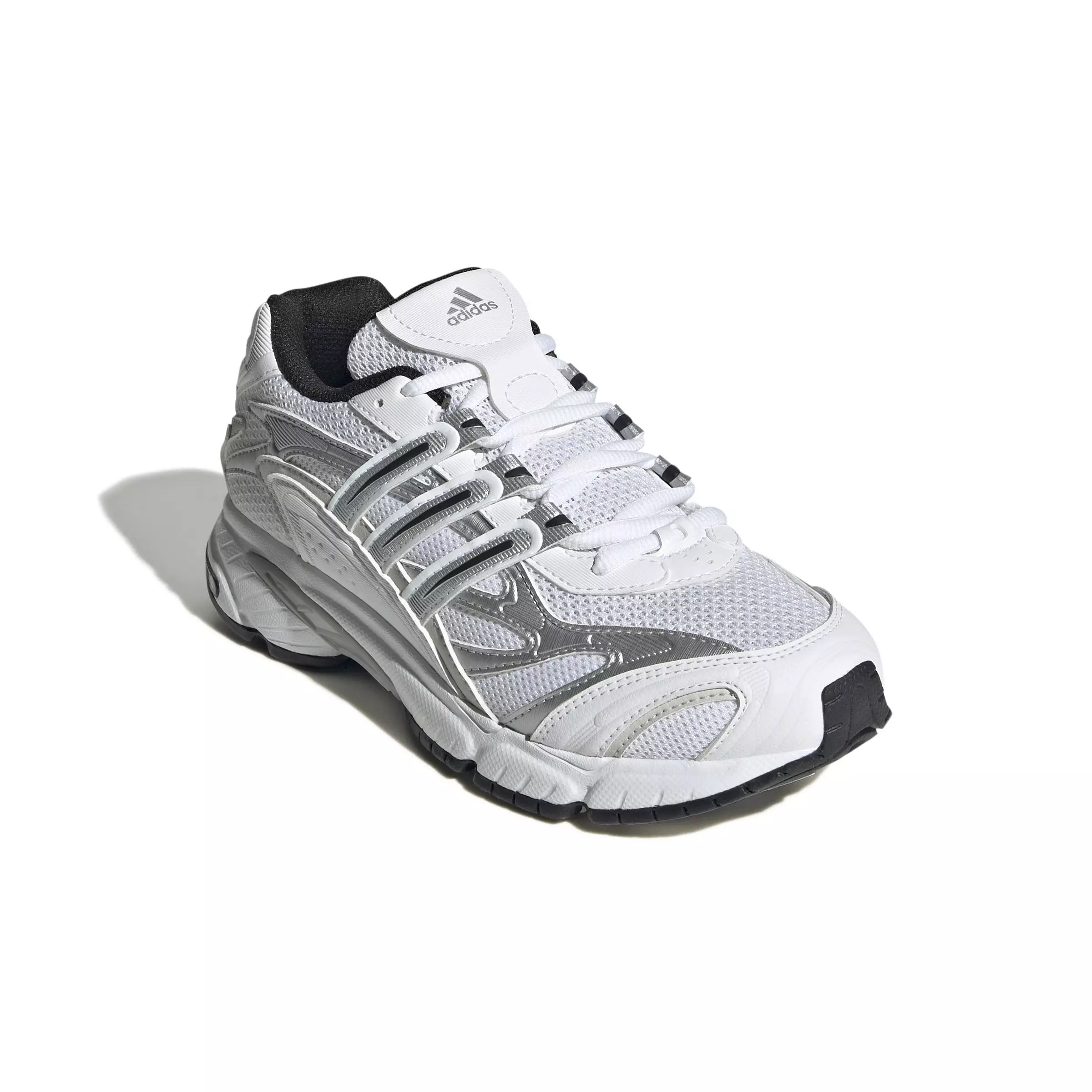 adidas Originals Temper Run 2.0 "Ftwr White/Core Black/Grey One" Grade School Boys' Shoe - WHITE/BLACK/GREY