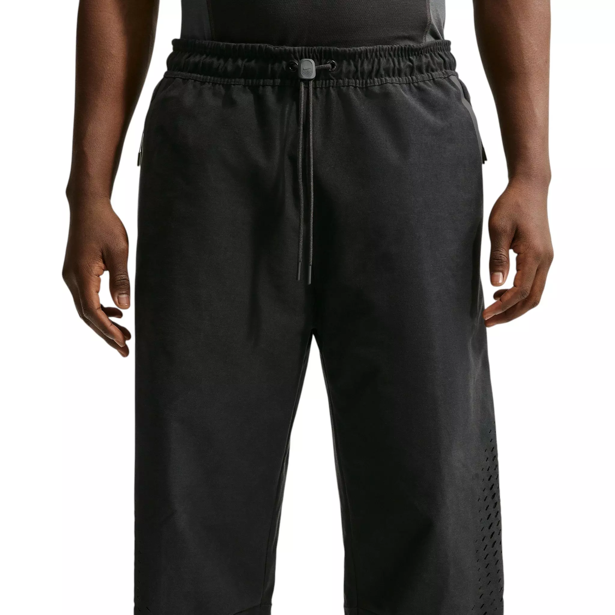 Nike Men's Tech Dri-FIT Shori Knit Open-Hem Pants - BLACK