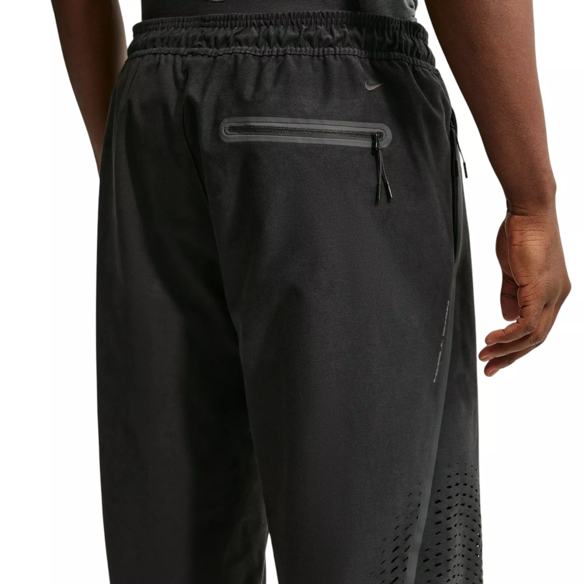 Nike Men's Tech Dri-FIT Shori Knit Open-Hem Pants - BLACK