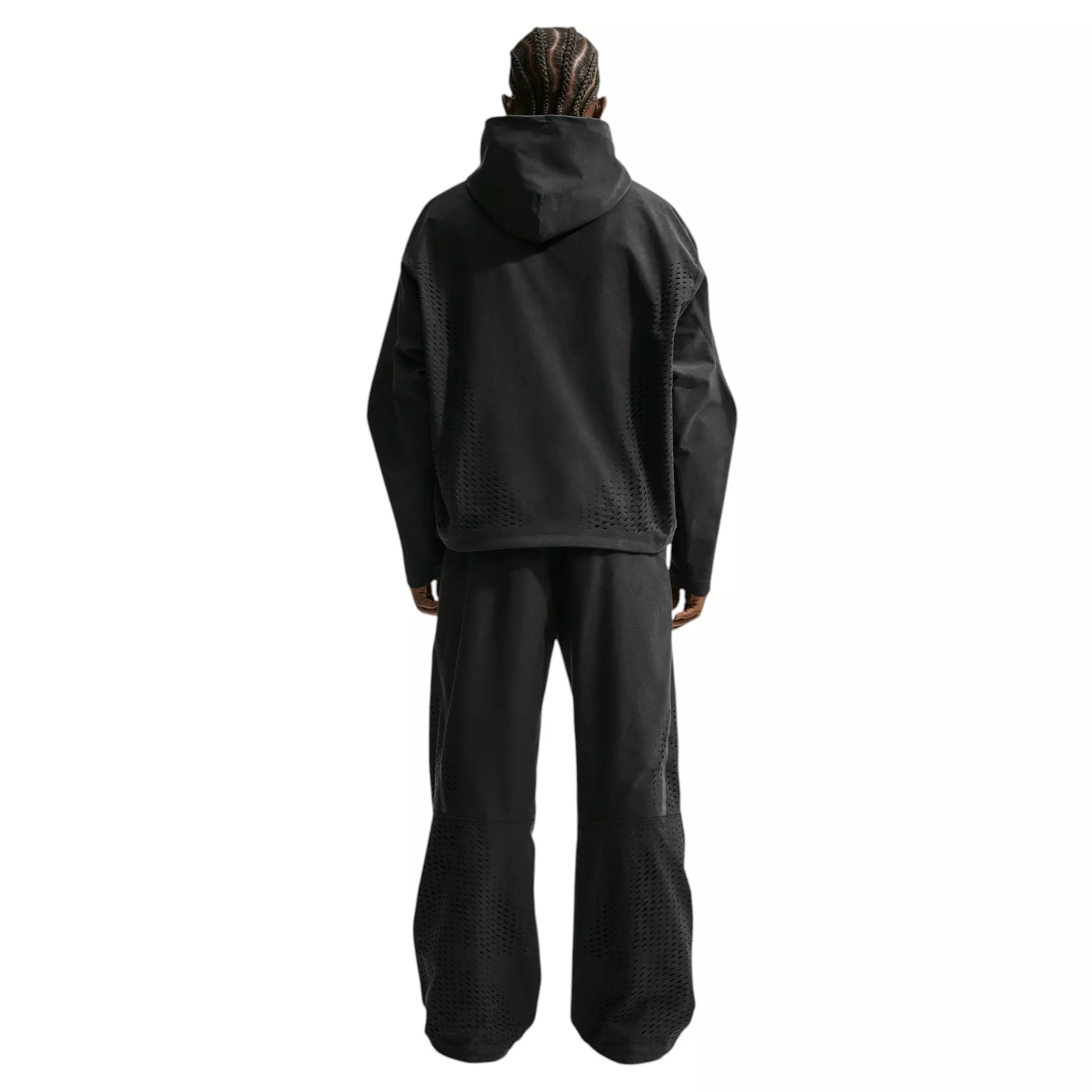 Nike Men's Tech Dri-FIT Shori Knit Open-Hem Pants - BLACK