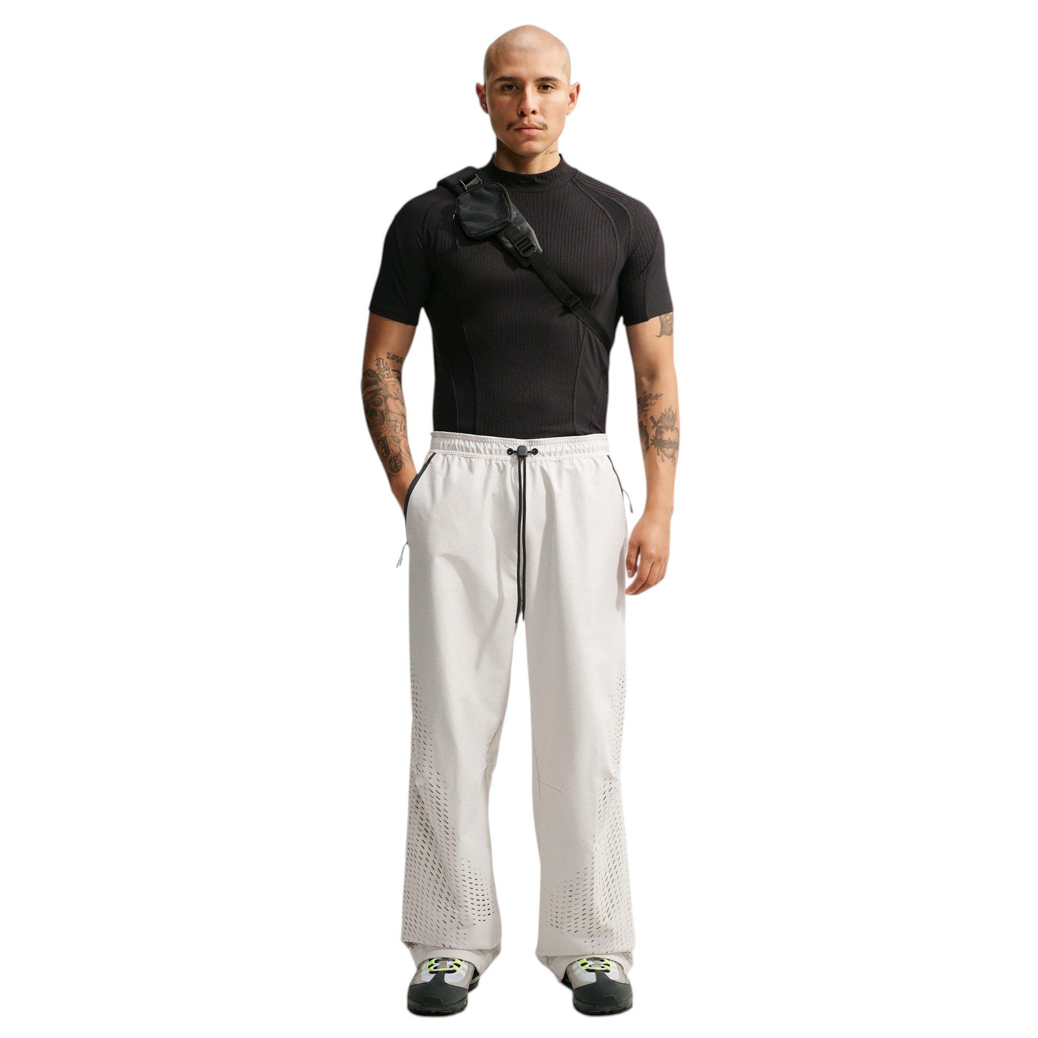 Nike Men's Tech Dri-FIT Shori Knit Open-Hem Pants - GREY