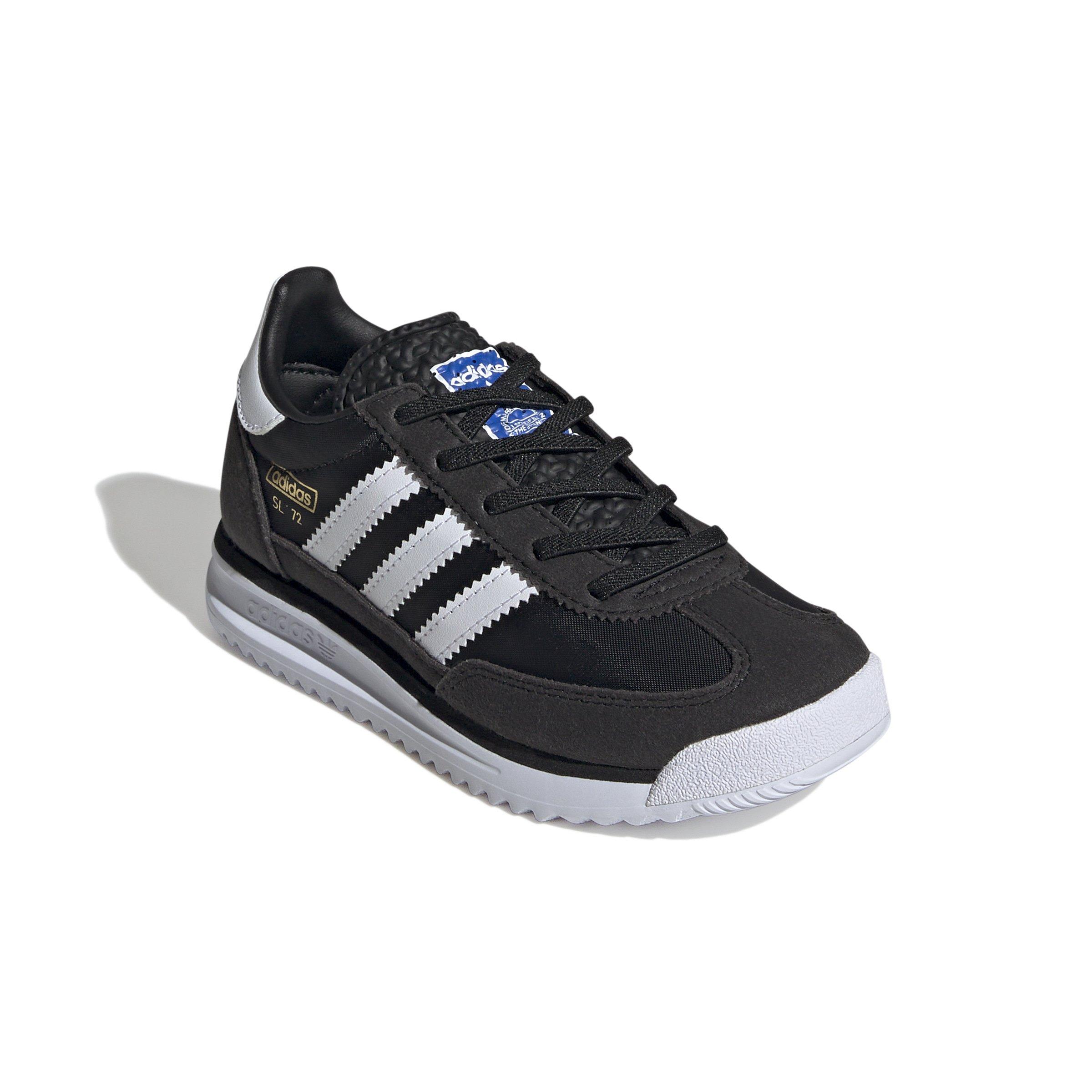 adidas Originals SL 72 RS Elastic Laces Preschool Boys' "Core Black/Ftwr White/Blue" Shoe