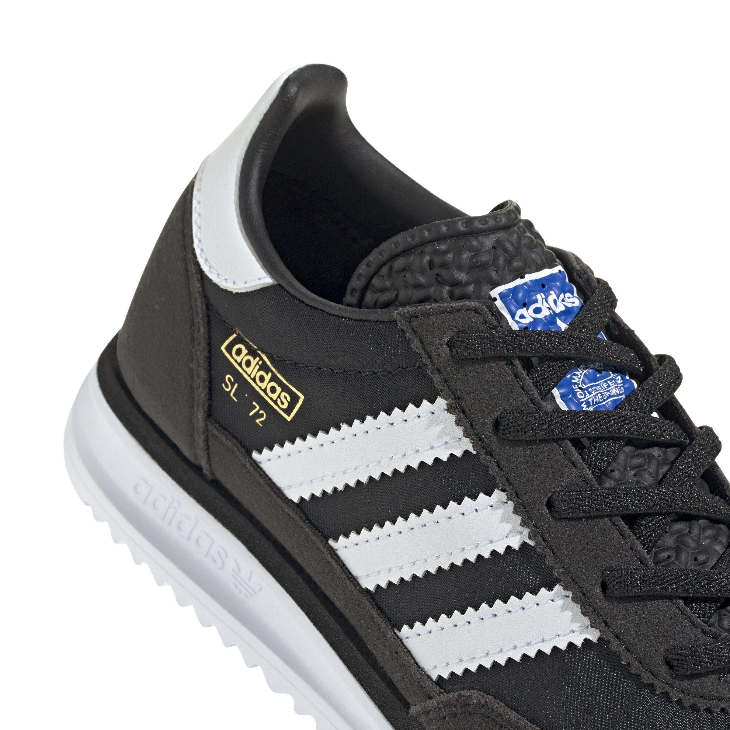 adidas Originals SL 72 RS Elastic Laces Preschool Boys' "Core Black/Ftwr White/Blue" Shoe