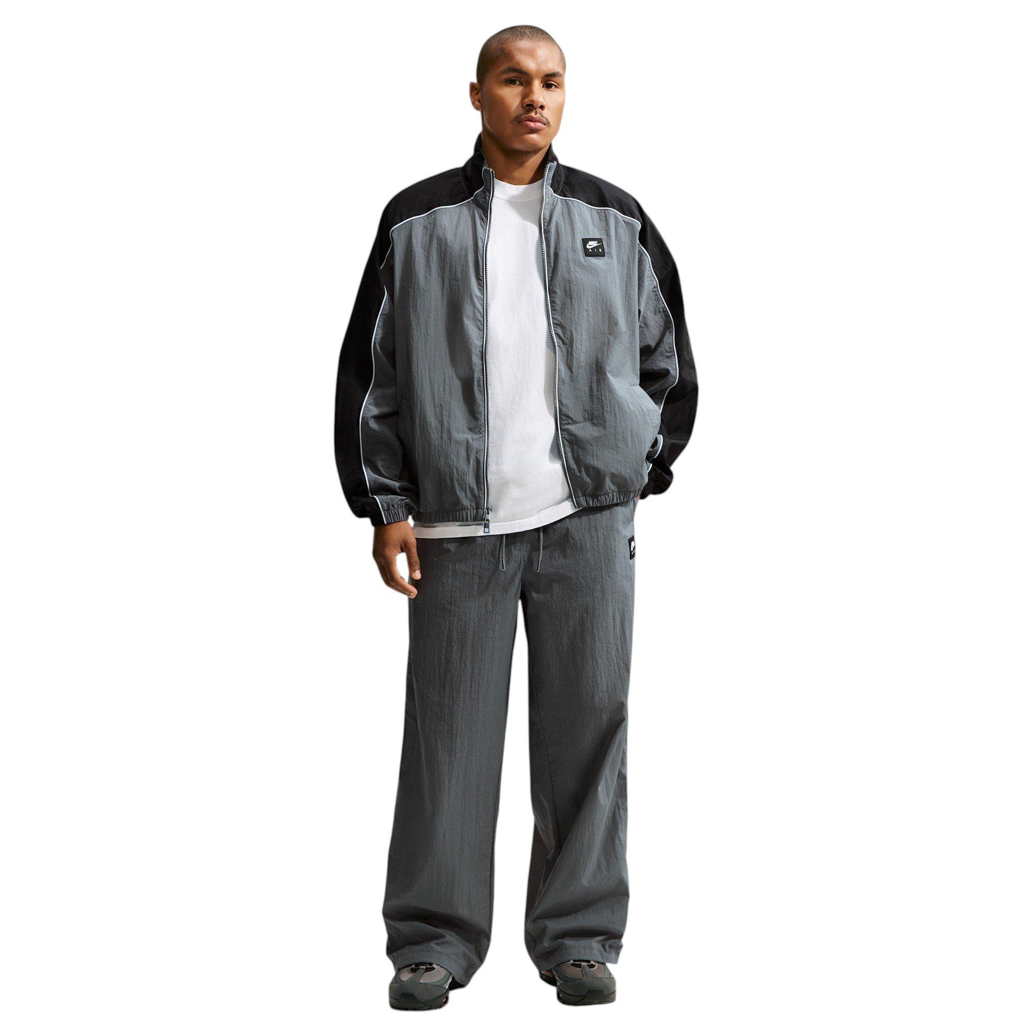 Nike Men's Air Woven Track Pants - GREY Thumbnail View 5