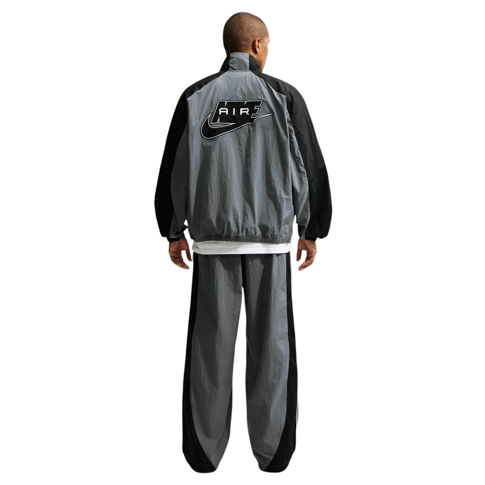 Nike Men's Air Woven Track Pants - GREY Thumbnail View 6