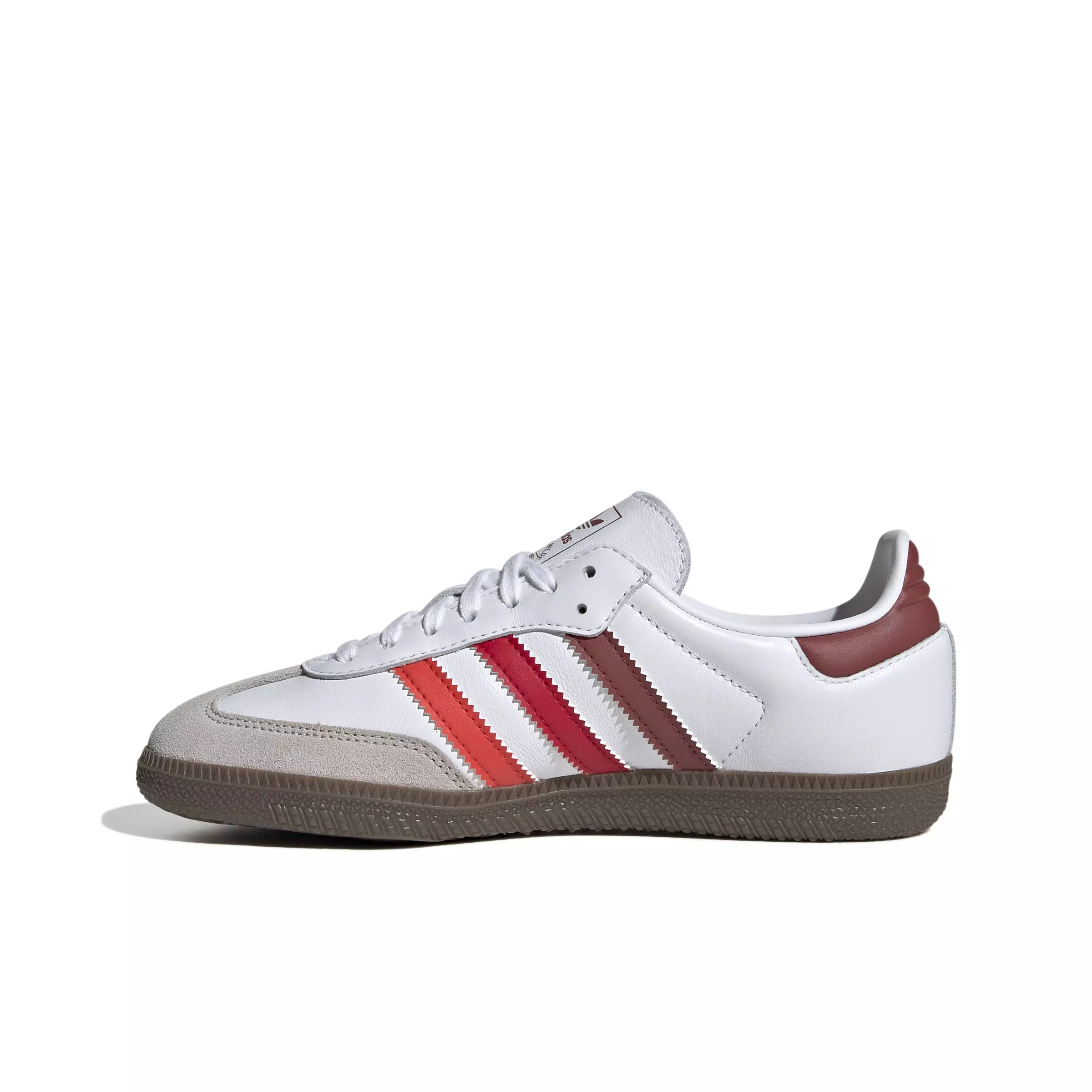 adidas Originals Samba OG "Ftwr White/Bright Red/Better Scarlet" Grade School Kids' Shoe - WHITE/RED/SCARLET
