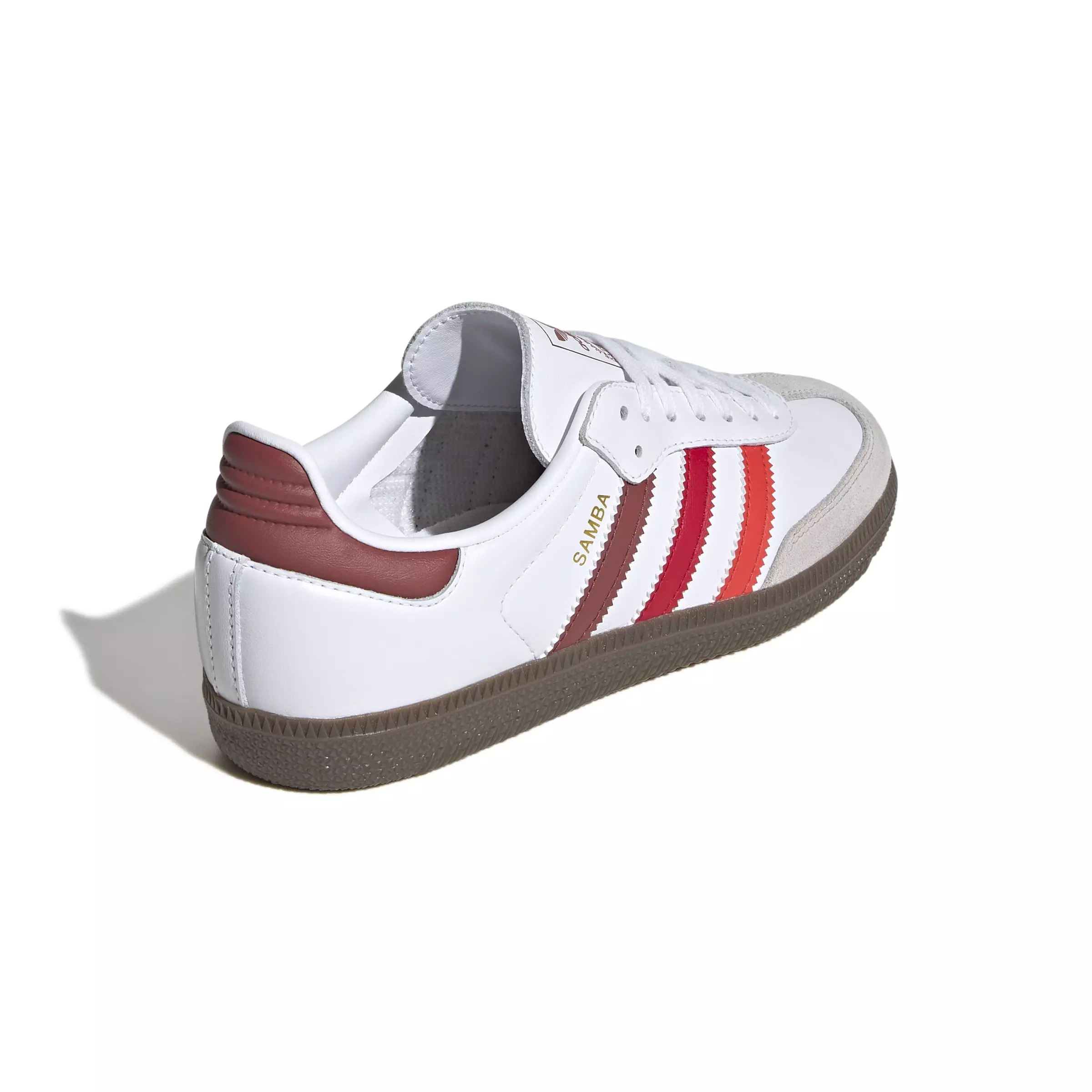 adidas Originals Samba OG "Ftwr White/Bright Red/Better Scarlet" Grade School Kids' Shoe - WHITE/RED/SCARLET