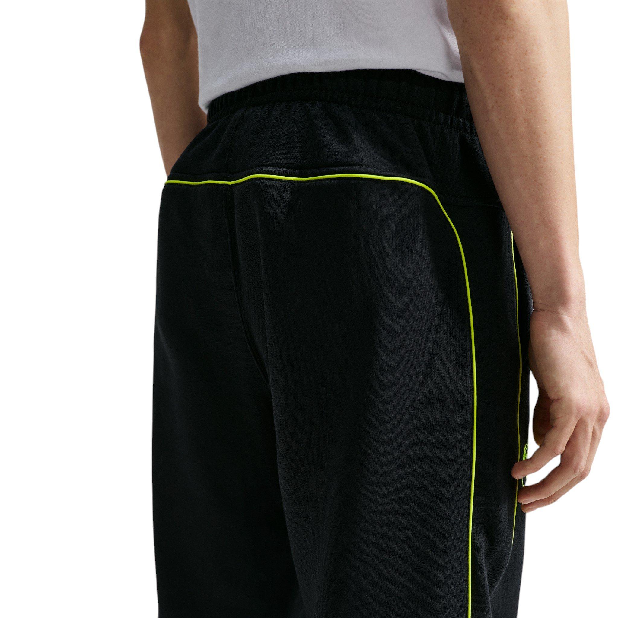 Nike Men's Air Fleece Joggers - Black/Volt - BLACK/VOLT Thumbnail View 2
