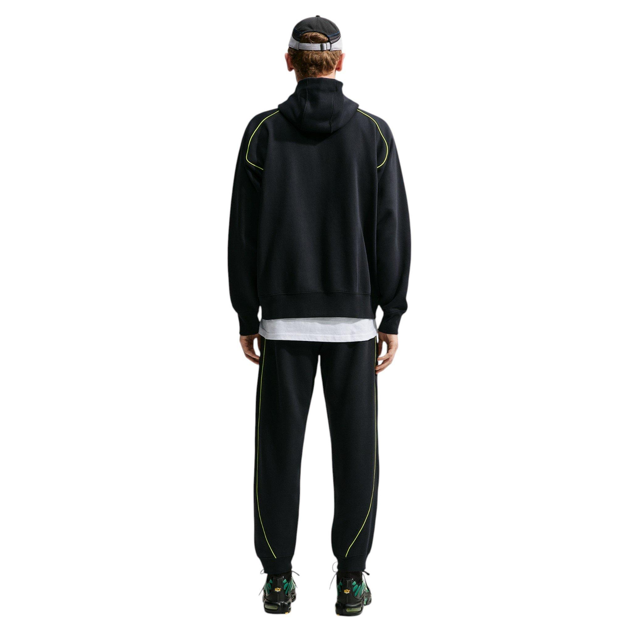 Nike Men's Air Fleece Joggers - Black/Volt - BLACK/VOLT Thumbnail View 5