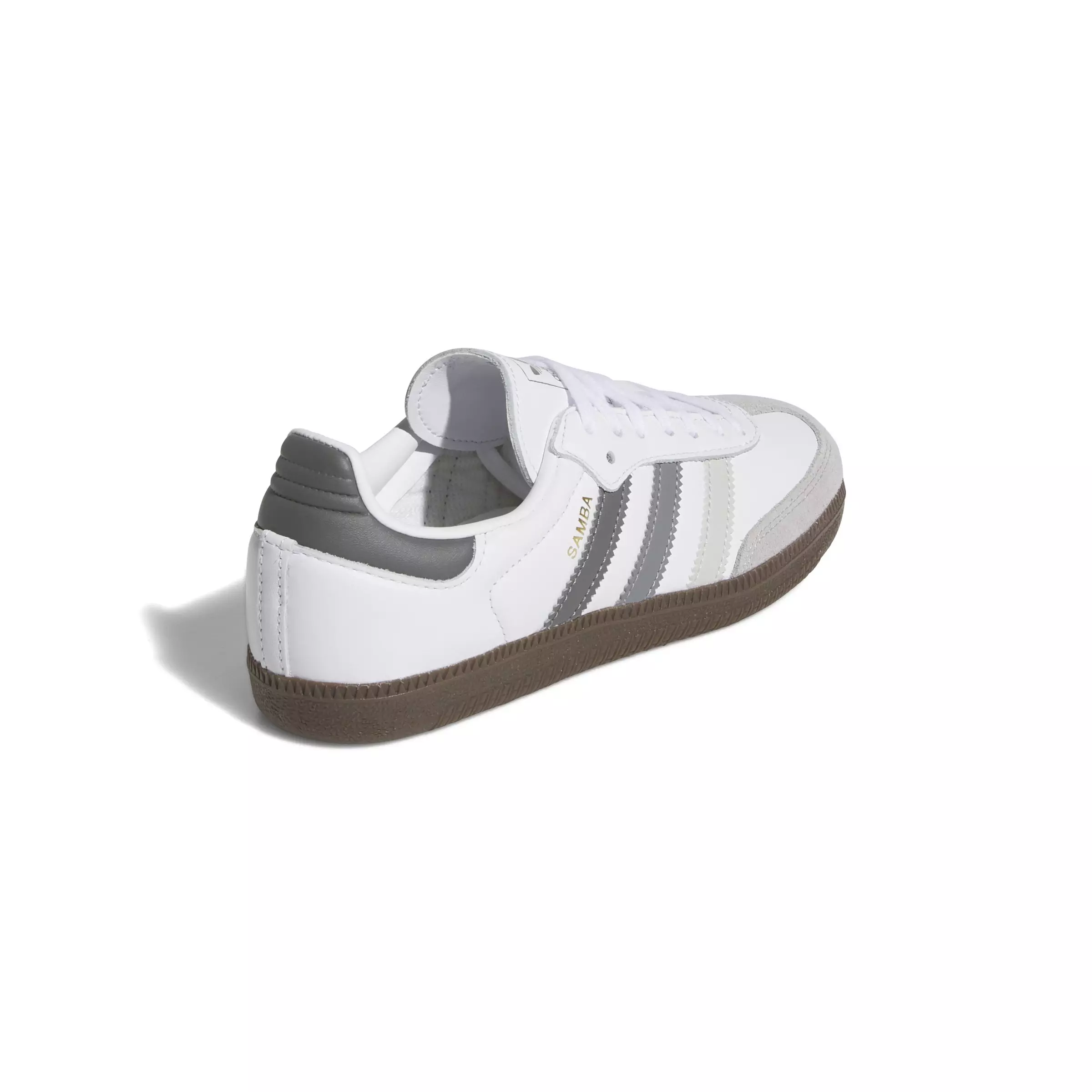 adidas Originals Samba OG "Ftwr White/Grey One/Grey Three" Grade School Boys' Shoe - WHITE/GREY/GREY