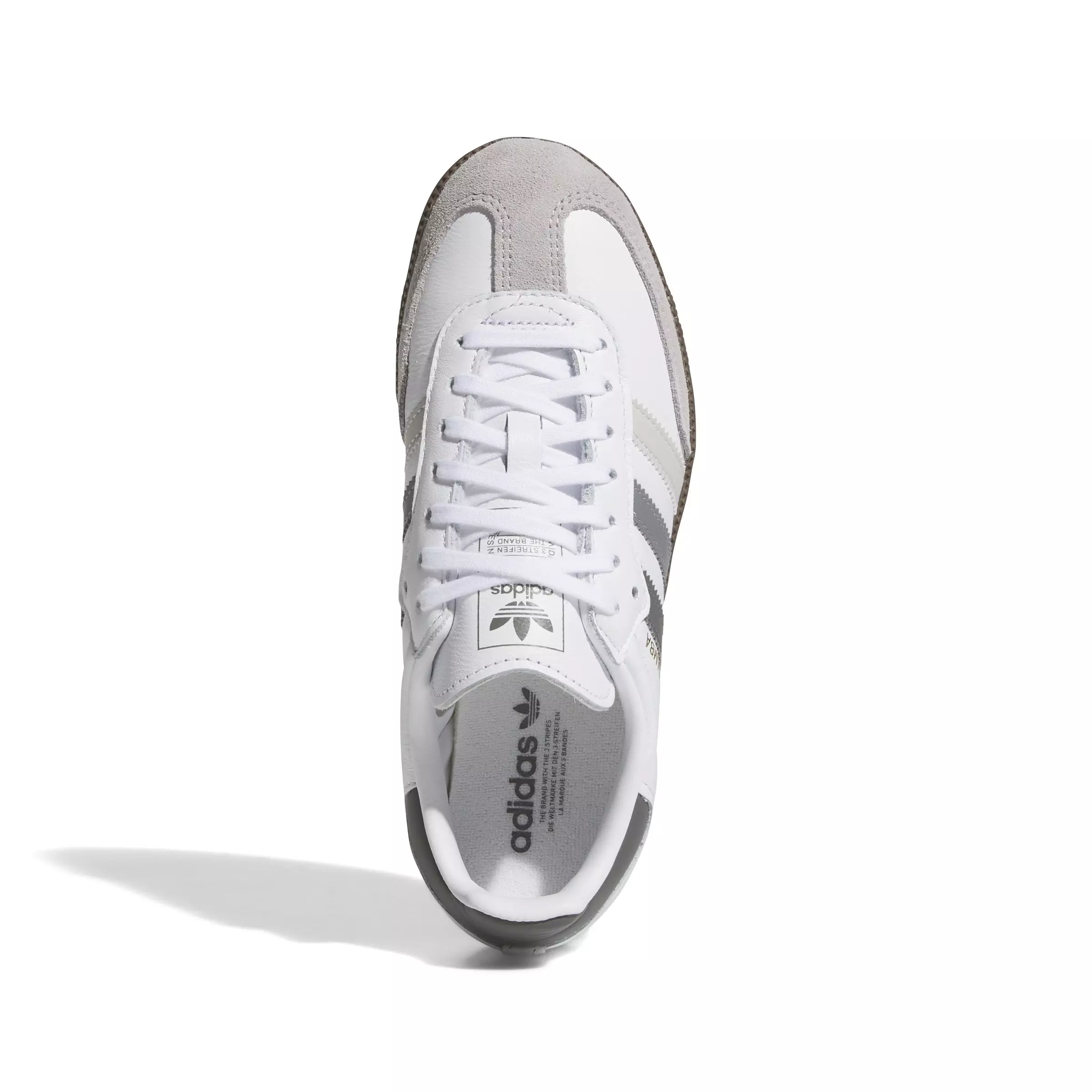 adidas Originals Samba OG "Ftwr White/Grey One/Grey Three" Grade School Boys' Shoe - WHITE/GREY/GREY