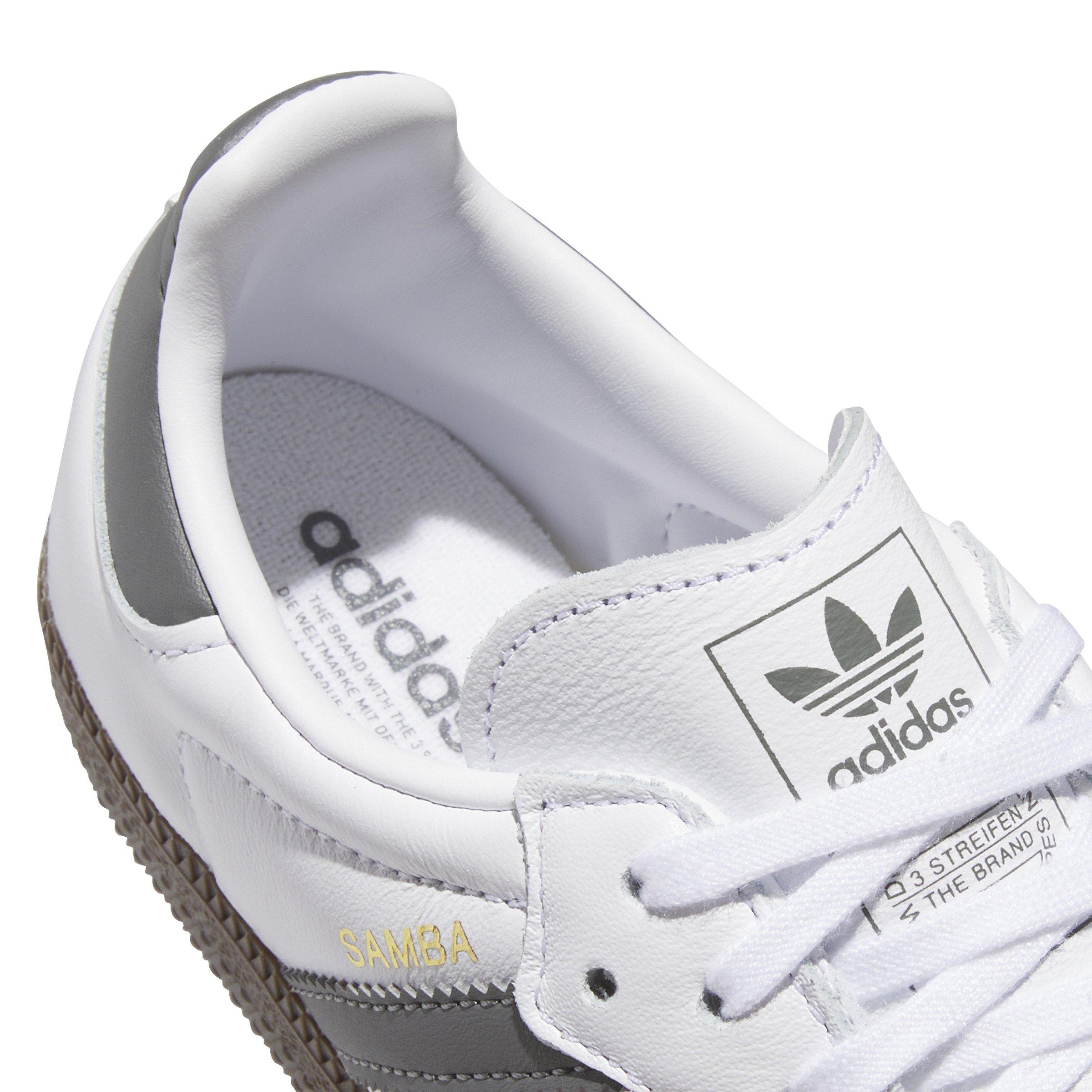 adidas Originals Samba OG Grade School Boys' "Ftwr White/Grey One/Grey Three" Shoe