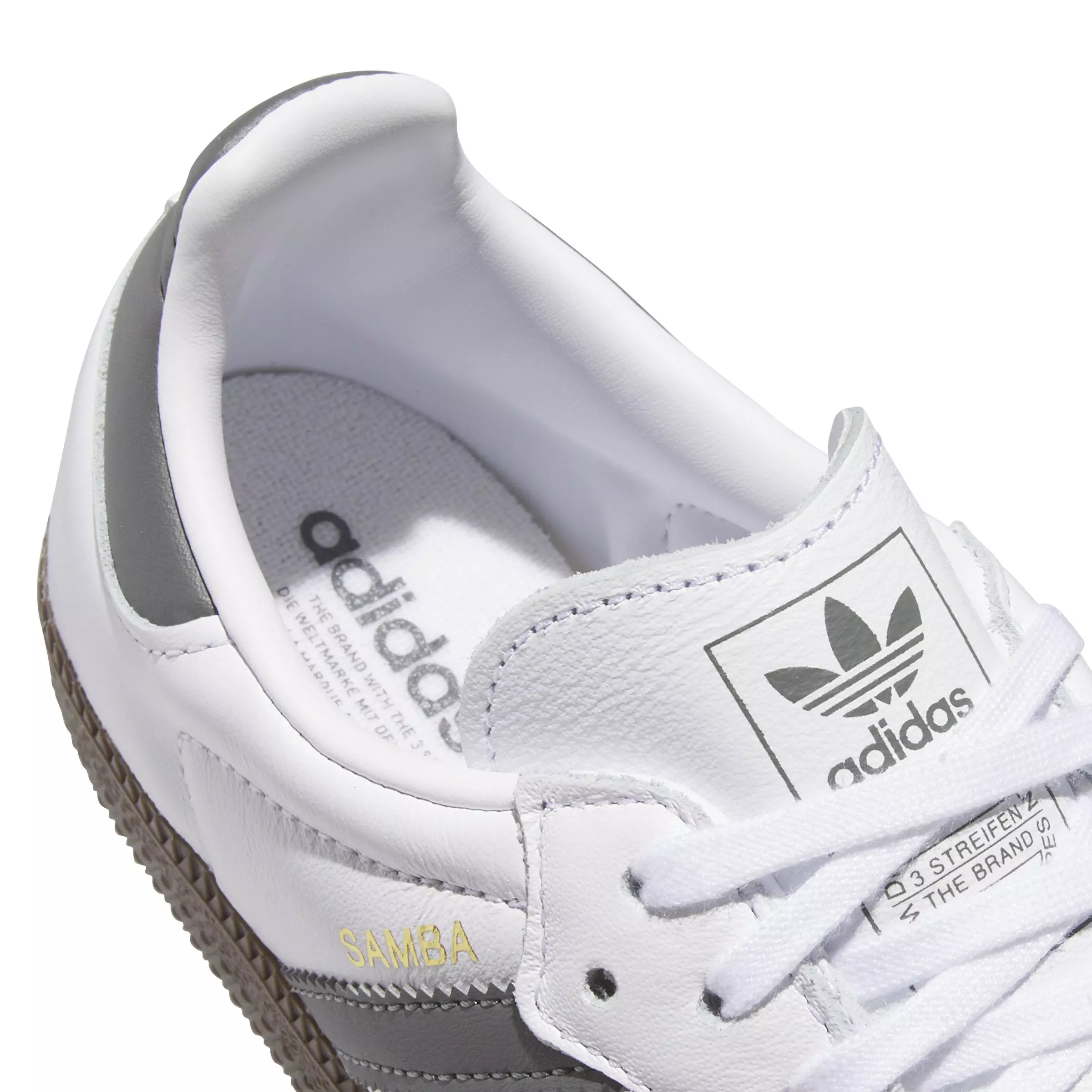 adidas Originals Samba OG "Ftwr White/Grey One/Grey Three" Grade School Boys' Shoe - WHITE/GREY/GREY