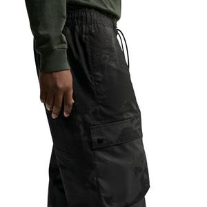 Nike Men's Air Woven All-Over Print Cargo Pants - BLACK