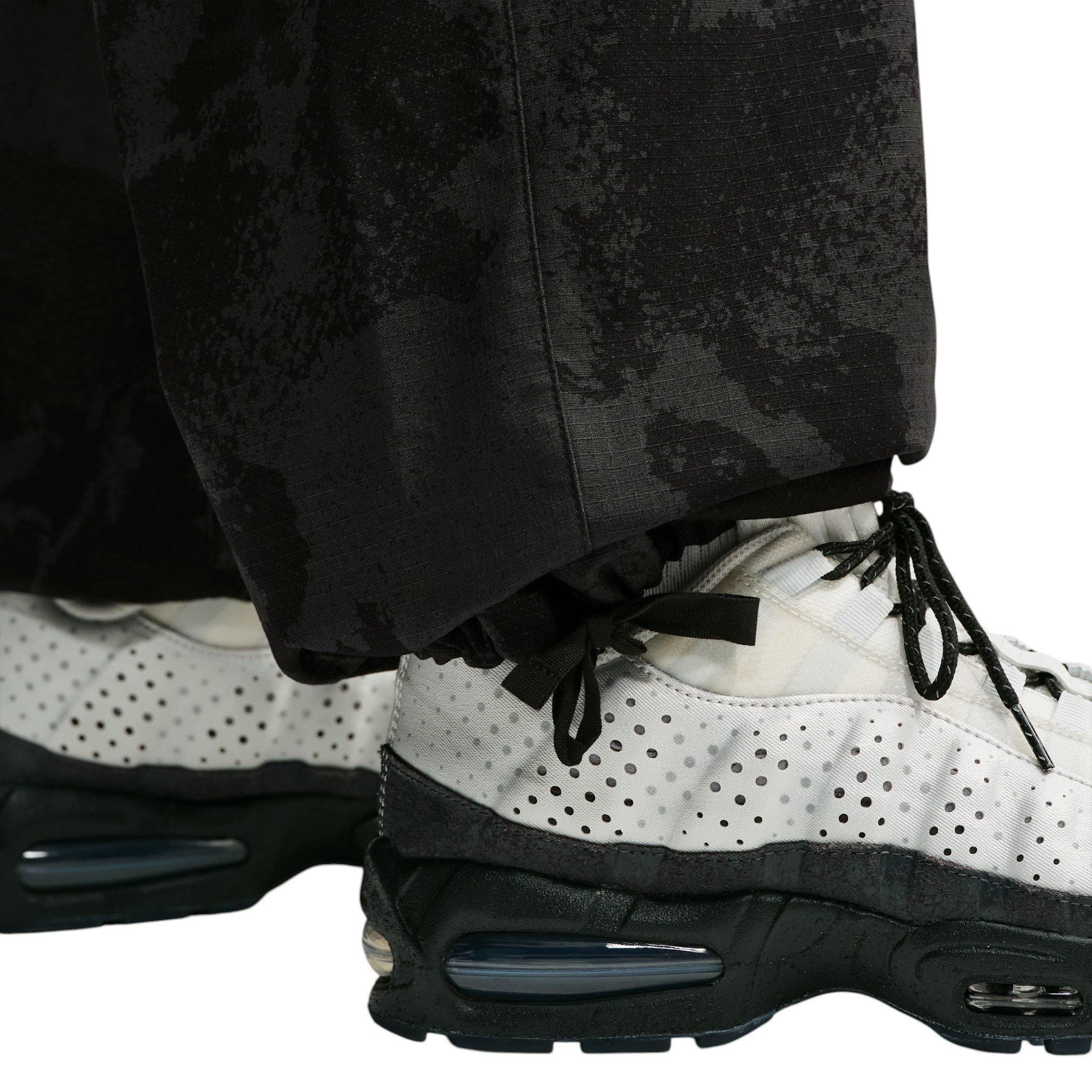 Nike Men's Air Woven All-Over Print Cargo Pants - BLACK