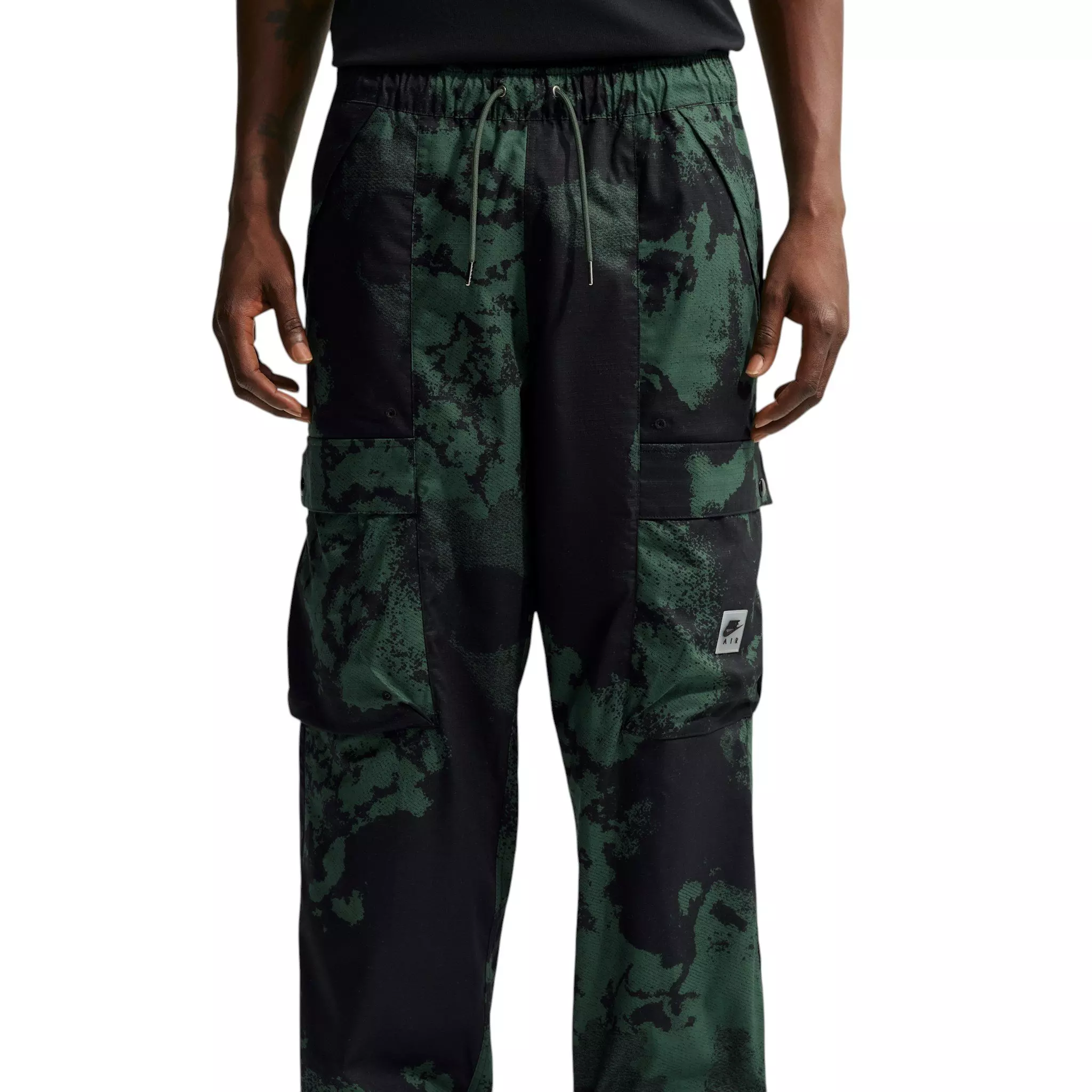 Nike Men's Air Woven All-Over Print Cargo Pants - GREY