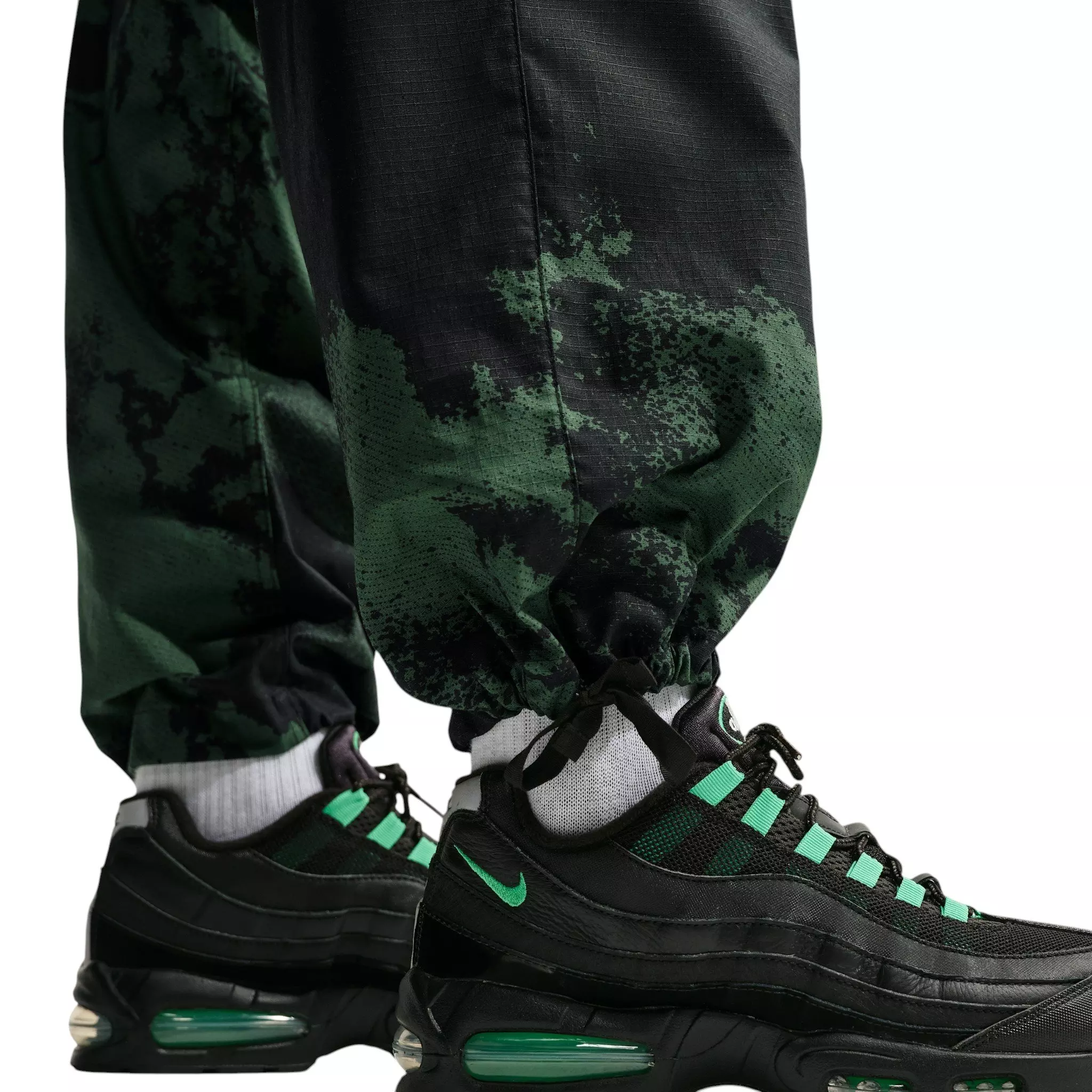 Nike Men's Air Woven All-Over Print Cargo Pants - GREY