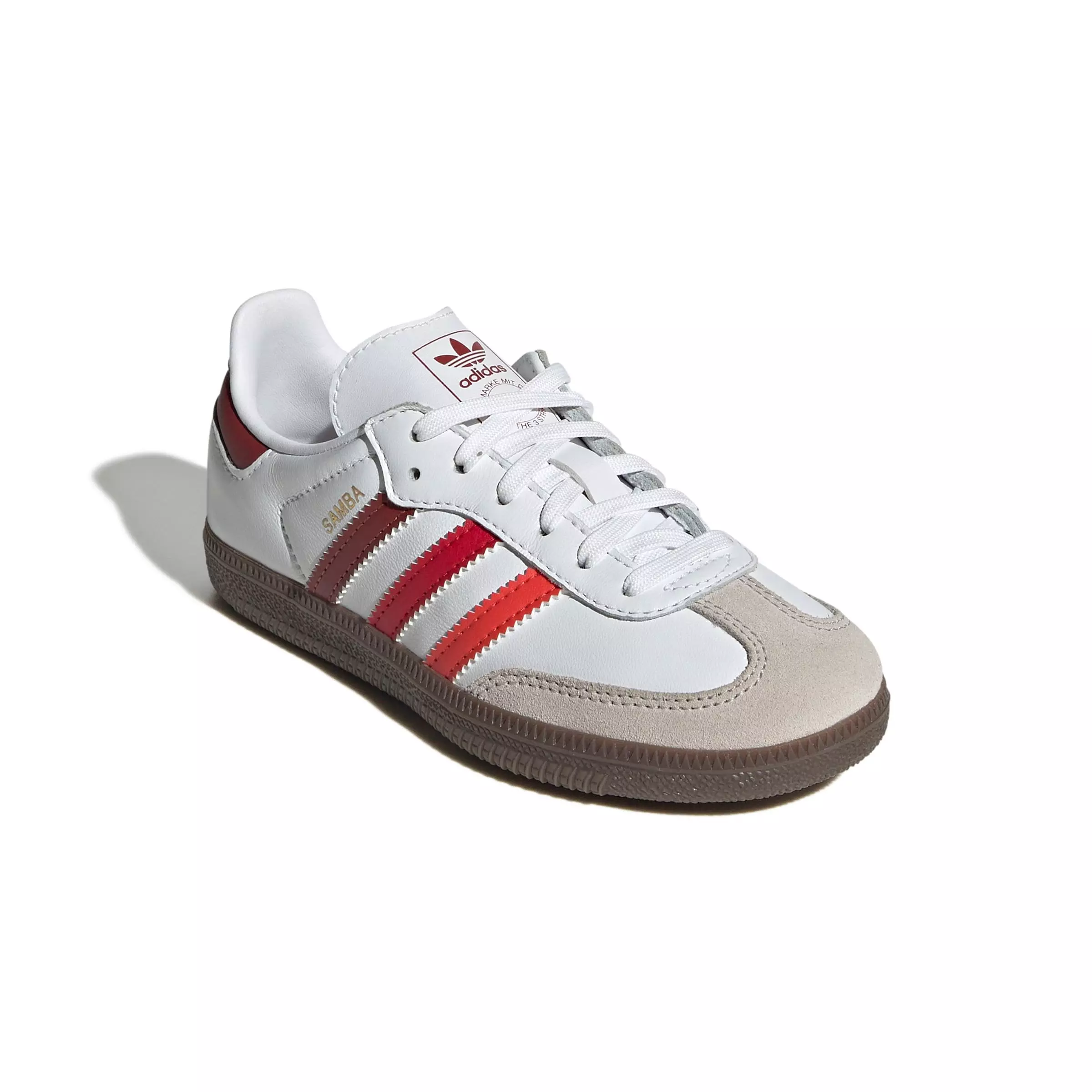 adidas Originals Samba OG "Ftwr White/Bright Red/Better Scarlet" Preschool Boys' Shoe - WHITE/RED/SCARLET