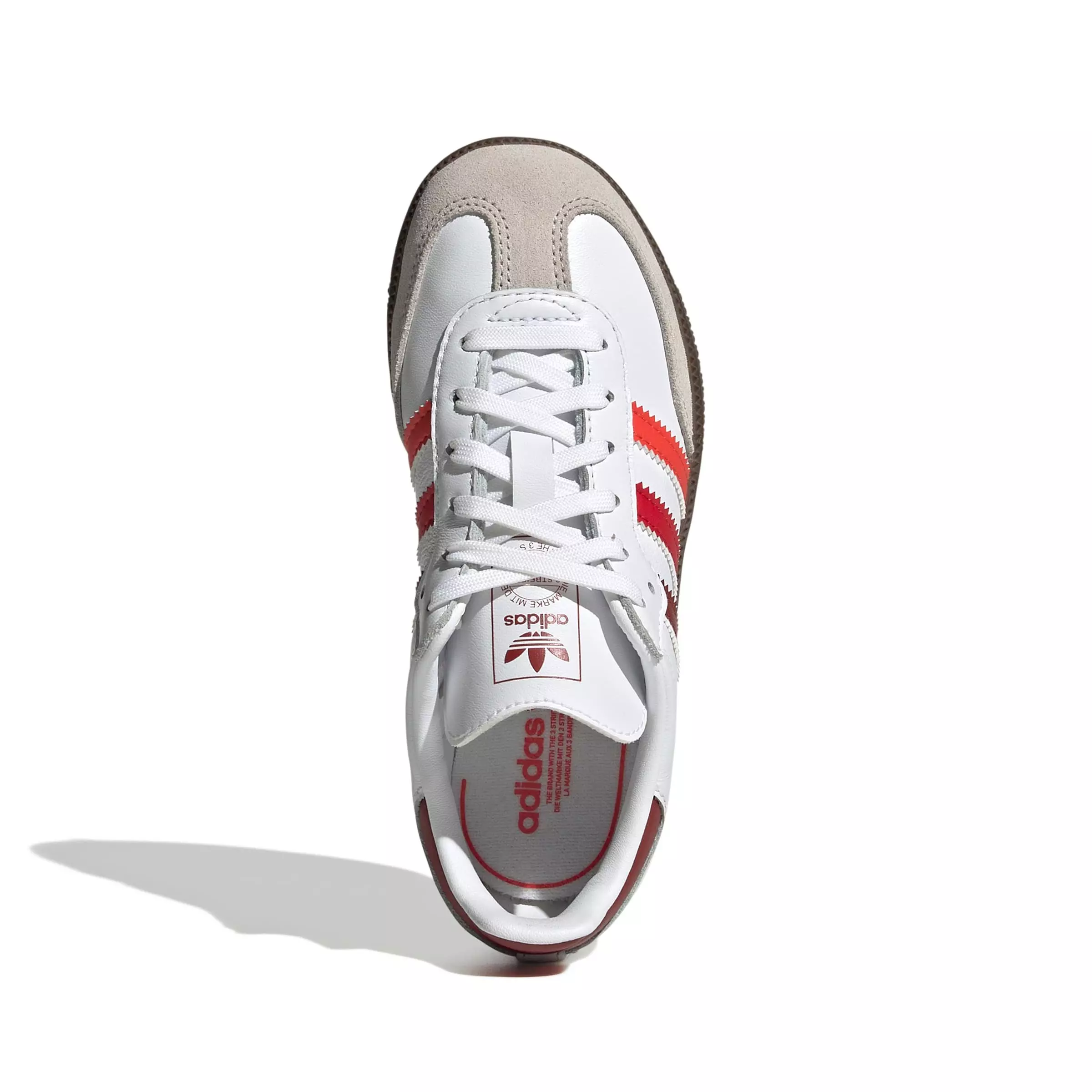 adidas Originals Samba OG "Ftwr White/Bright Red/Better Scarlet" Preschool Boys' Shoe - WHITE/RED/SCARLET
