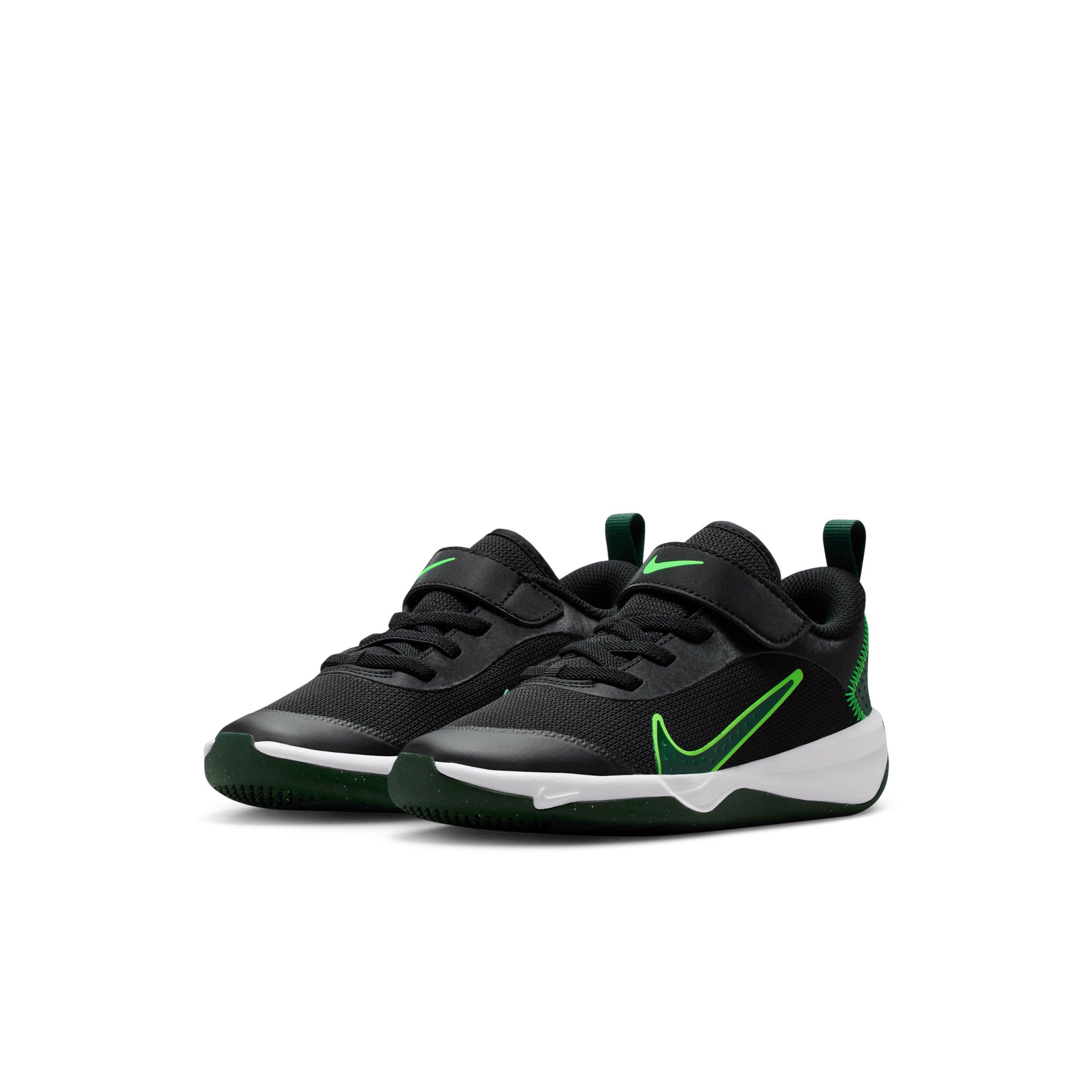 Nike Omni Multi-Court Preschool Boys' "Black/Green Strike/Fir" Shoe
