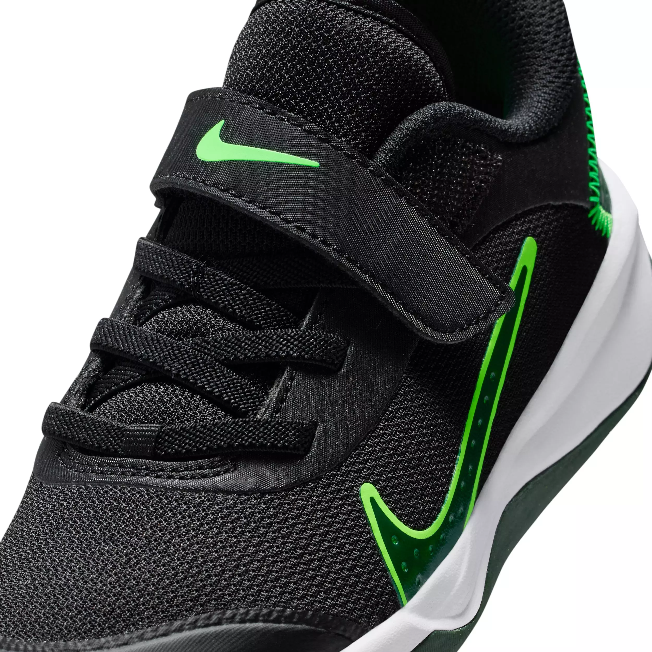 Nike Omni Multi-Court "Black/Green Strike/Fir" Preschool Boys' Shoe - BLACK/GREEN/FIR