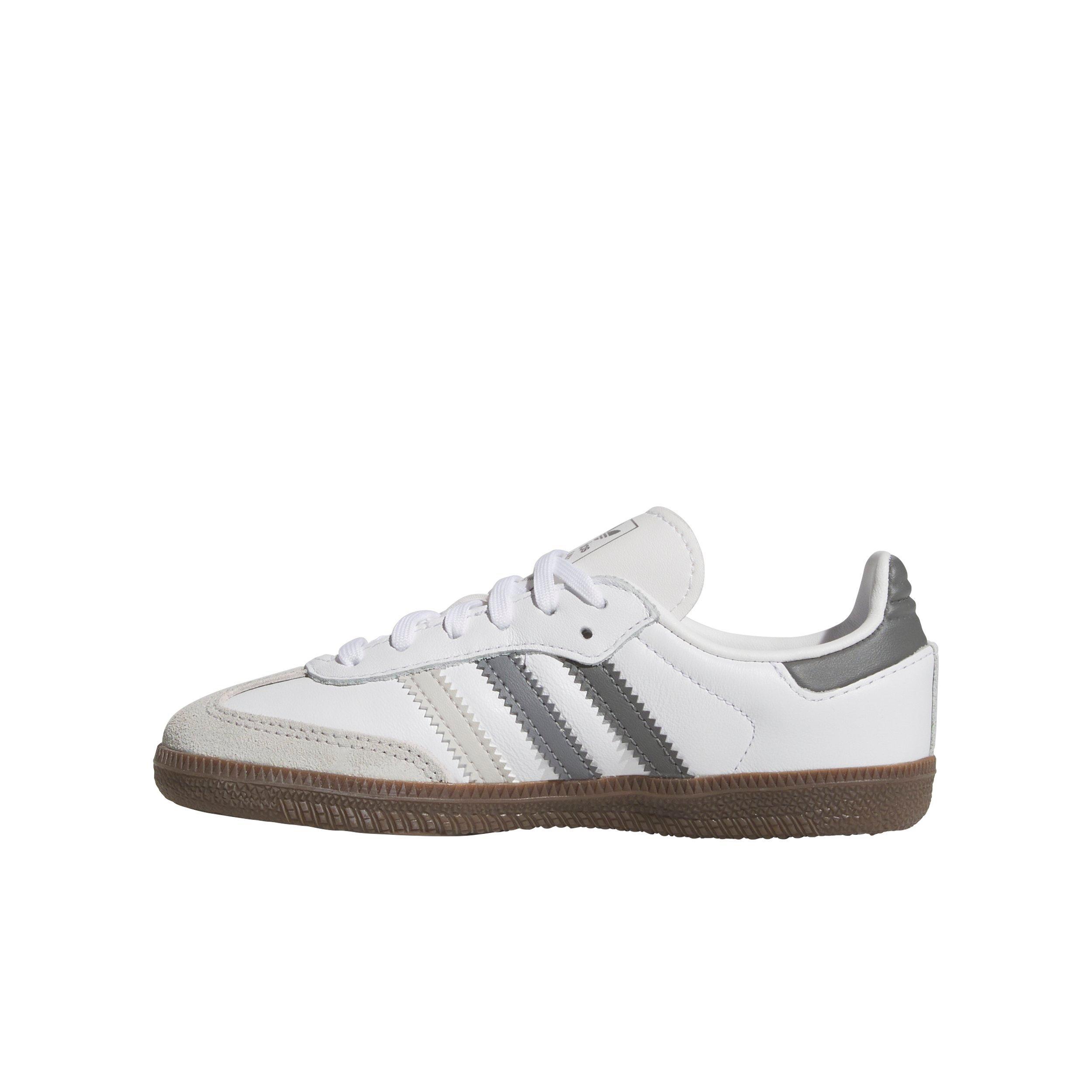 adidas Originals Samba OG Preschool Boys' "Ftwr White/Grey One/Grey Three" Shoe