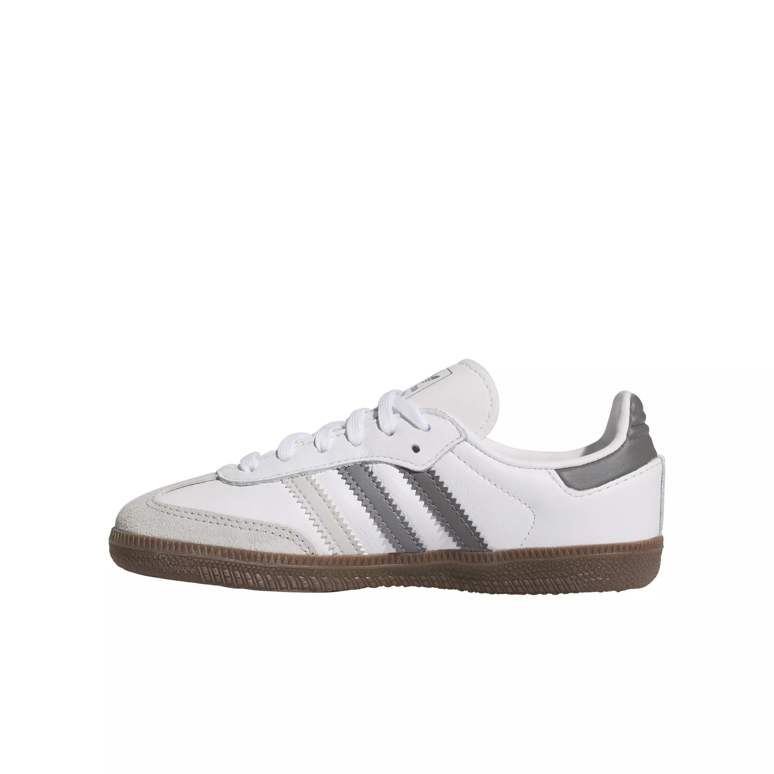 adidas Originals Samba OG "Ftwr White/Grey One/Grey Three" Preschool Boys' Shoe - WHITE/GREY/GREY